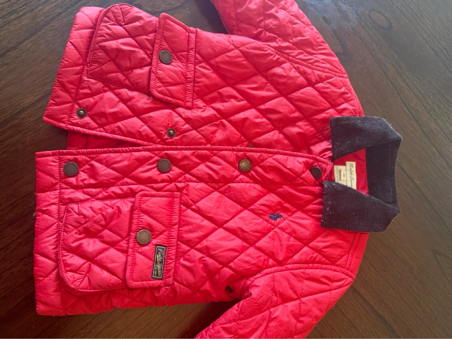 Ralph Lauren Red Quilted Jacket 18M