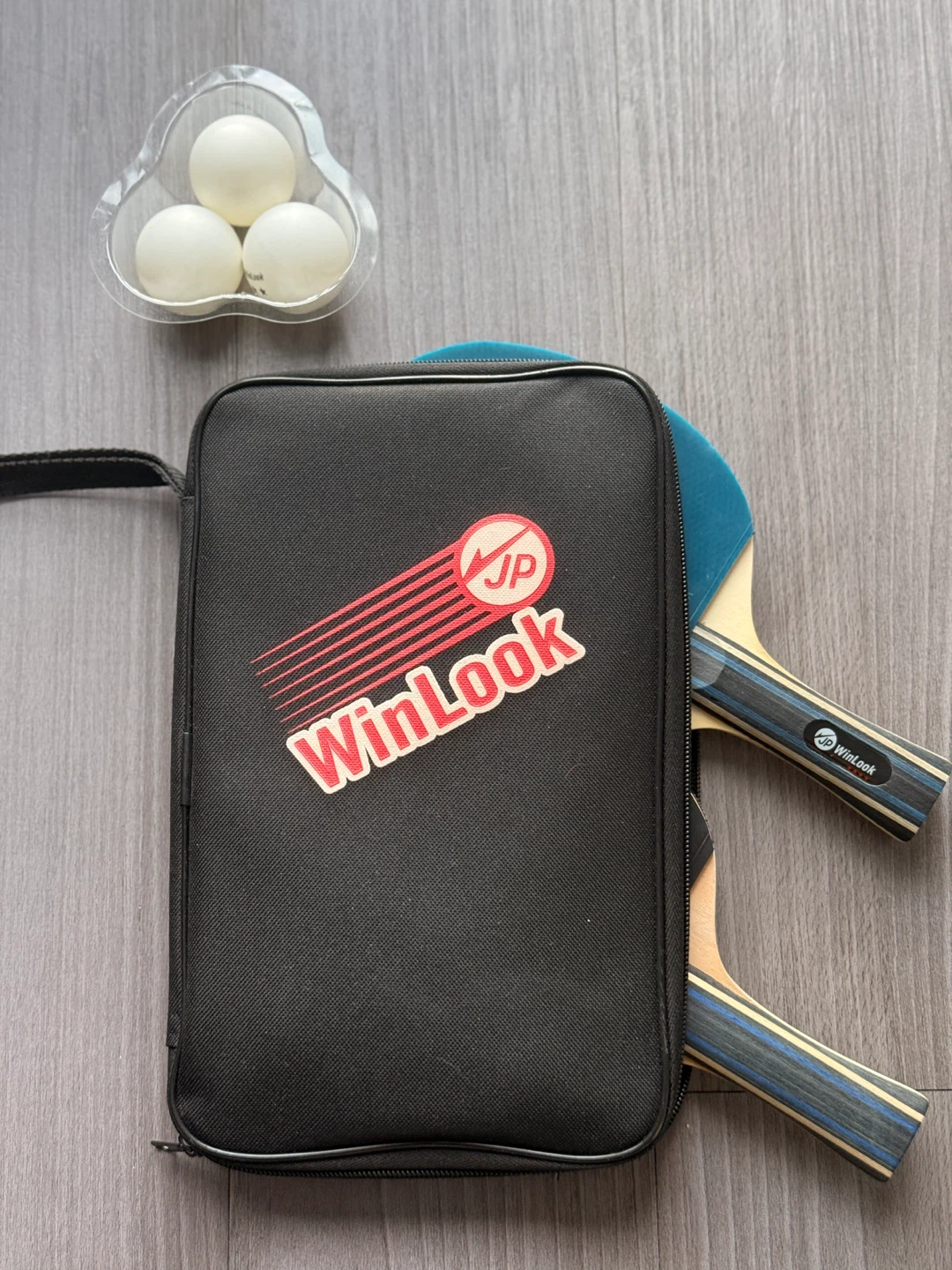 WinLook Ping Pong Paddle Set with Case and Balls