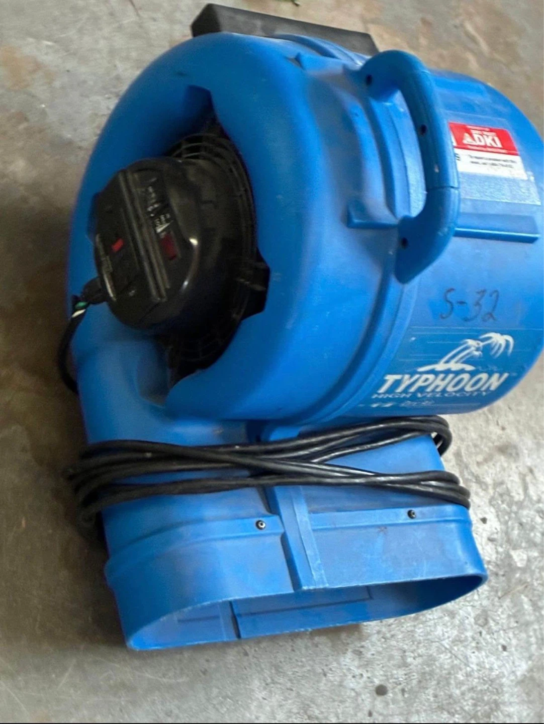 ADDI Typhoon High Velocity Air Mover Fan S-32
