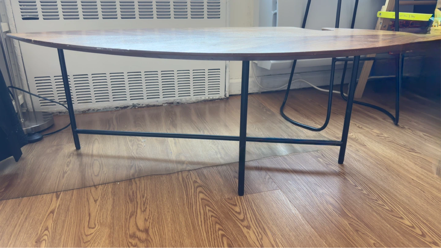 Leaf Shaped Coffee Table - Mid Century Modern Wood - photo 4