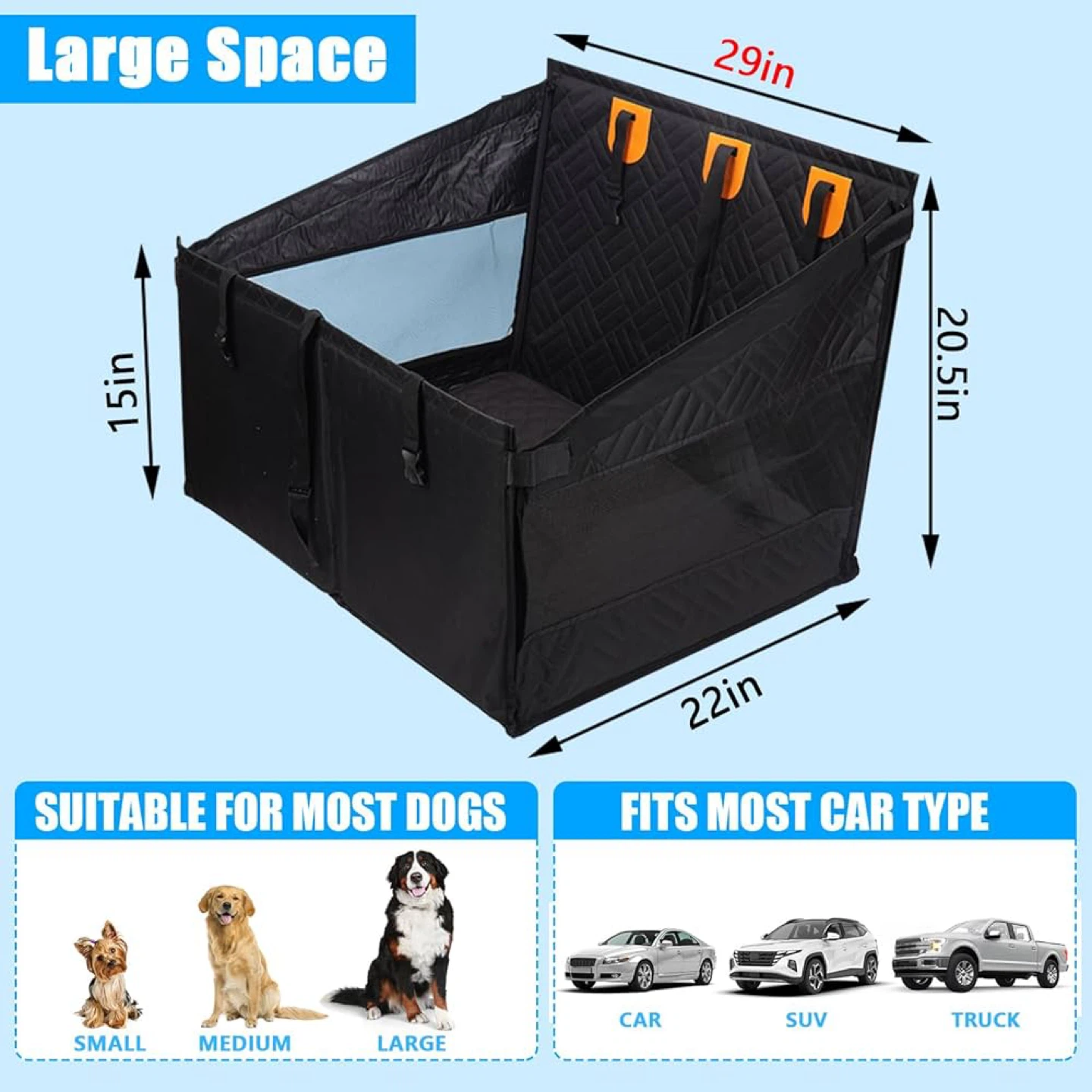 Dog Car Seat for Large/ Medium Dogs - Brand new - photo 3