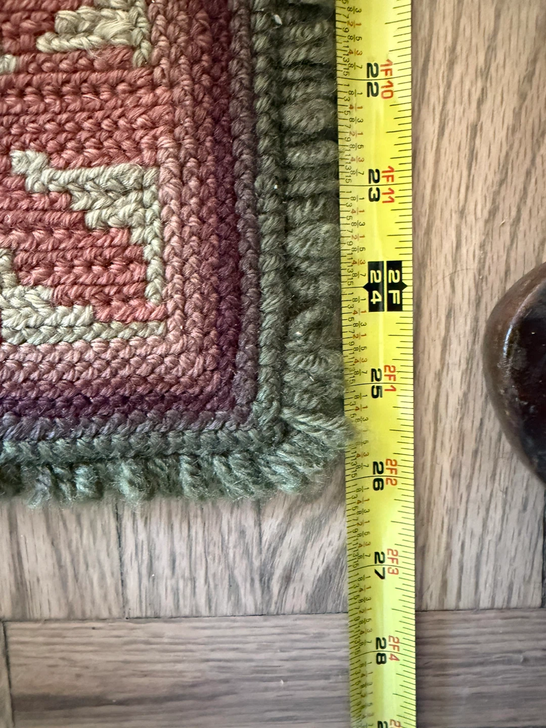 Vintage Handmade Floral Needlepoint Rugs - Set of 2 - photo 4