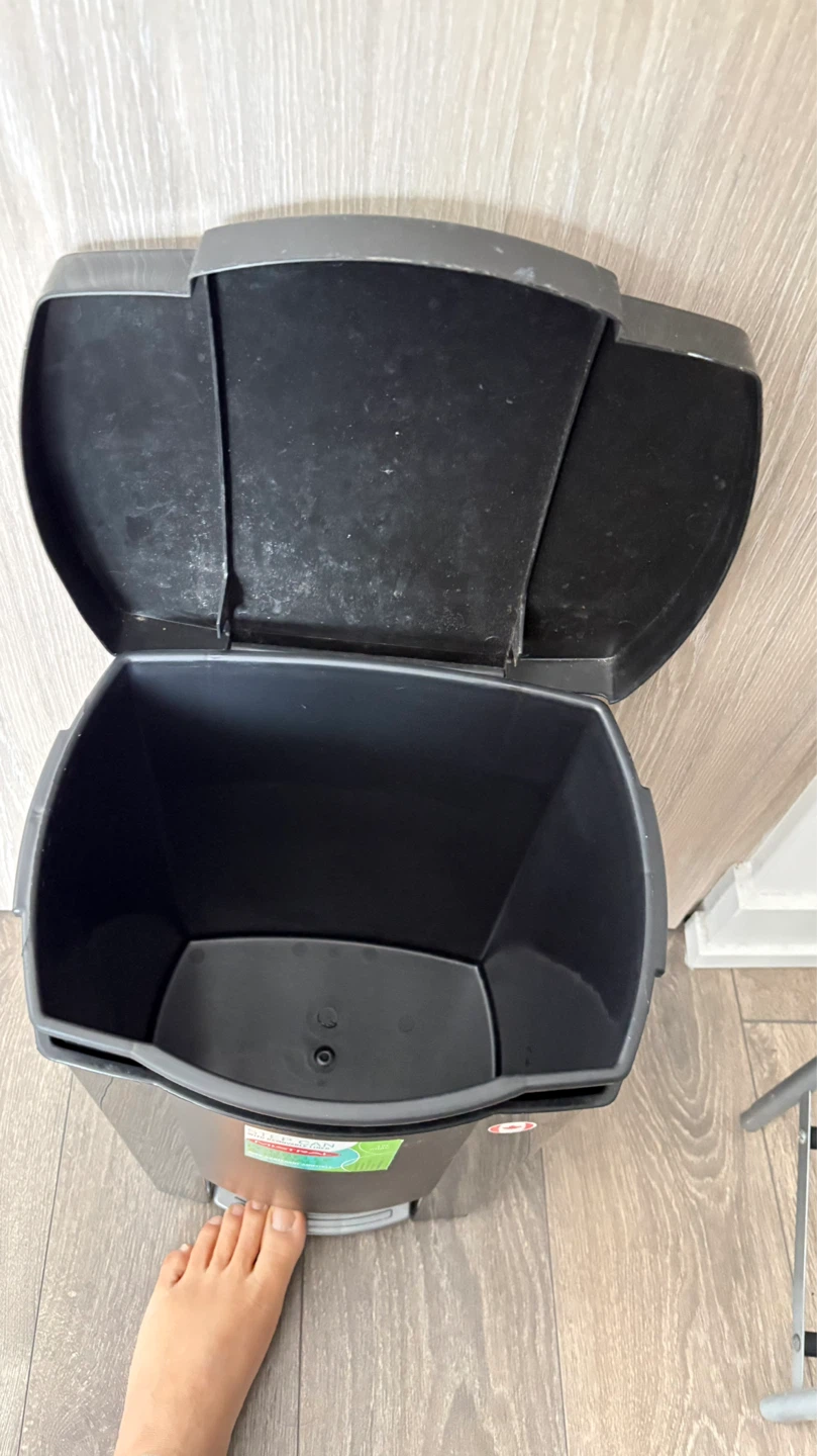 Mistral Step Can with Removable Liner - 19L Black Trash Can - photo 3