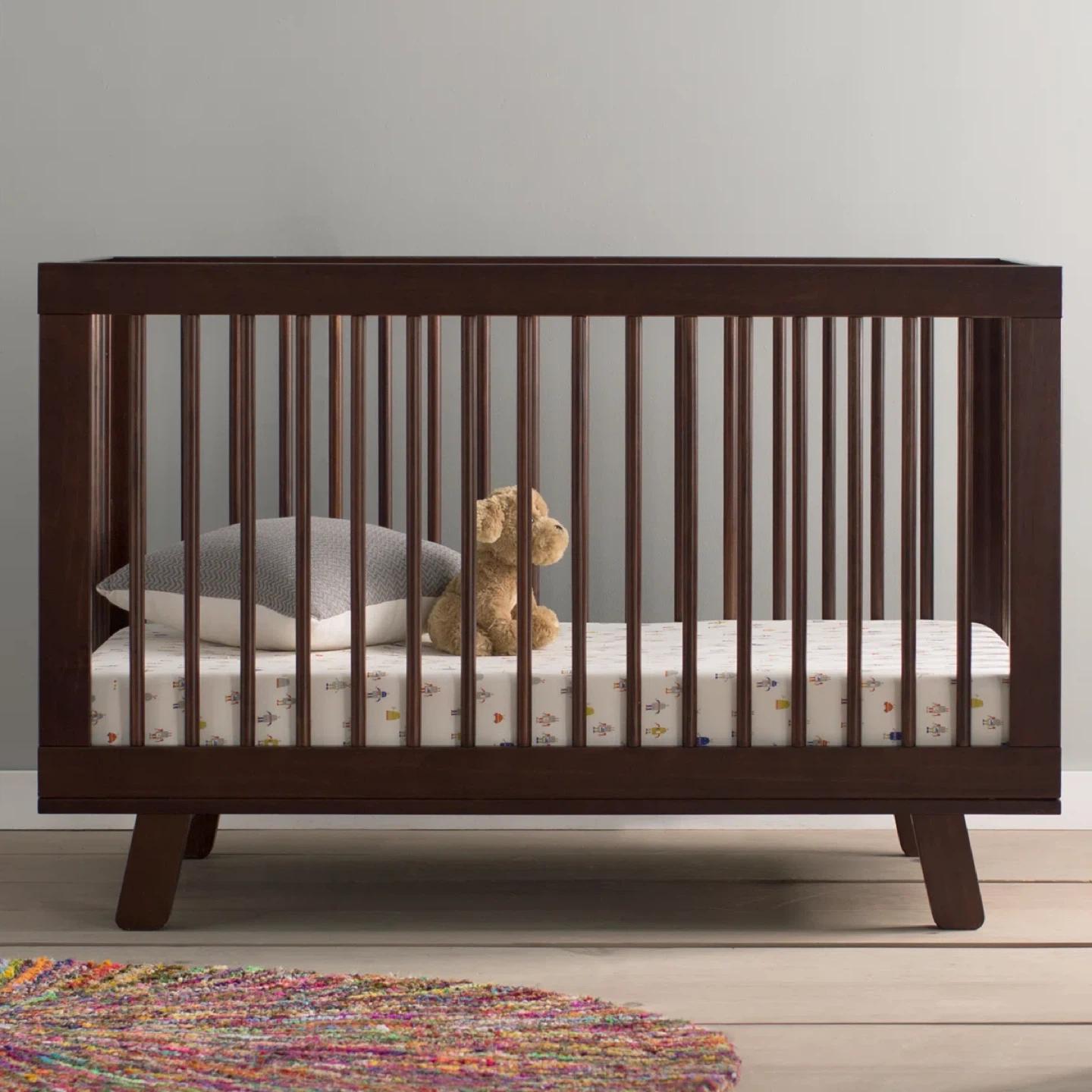 Babyletto Hudson 3-in-1 Convertible Crib  Brown Convertible Crib