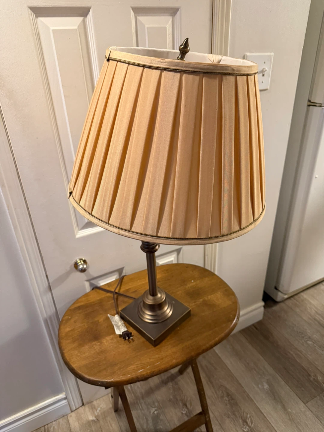 Adjustable Table Lamp with Pleated Shade - photo 4