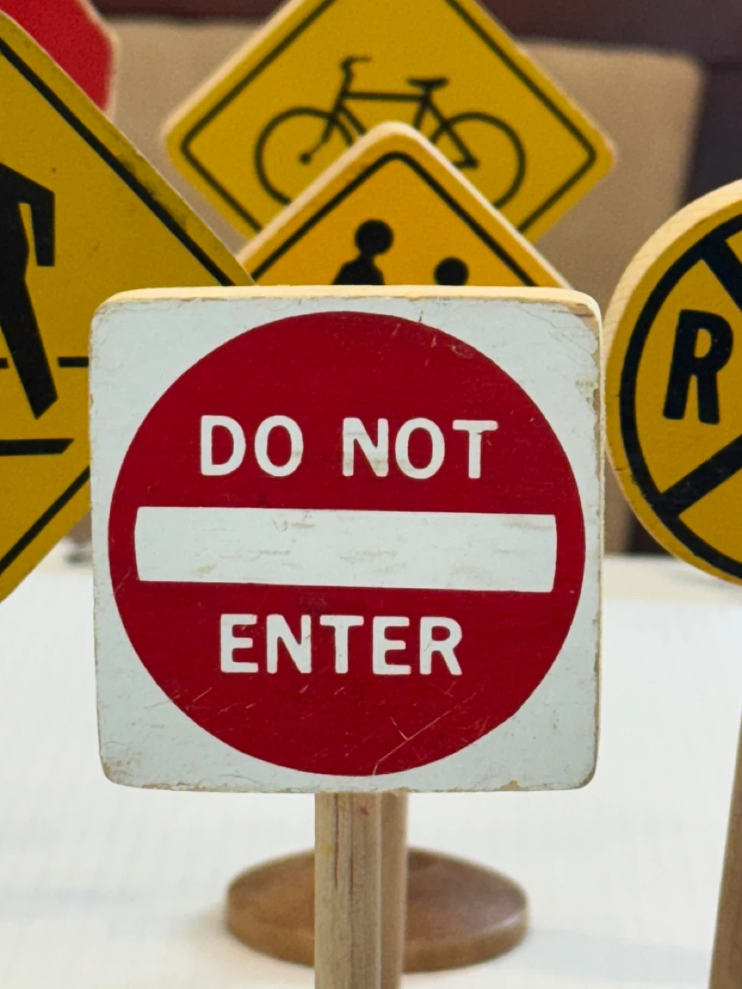 Wooden Toy Traffic Signs Set - photo 3