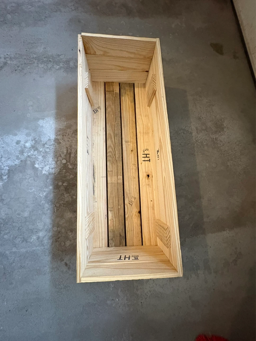 Wooden garden bed
