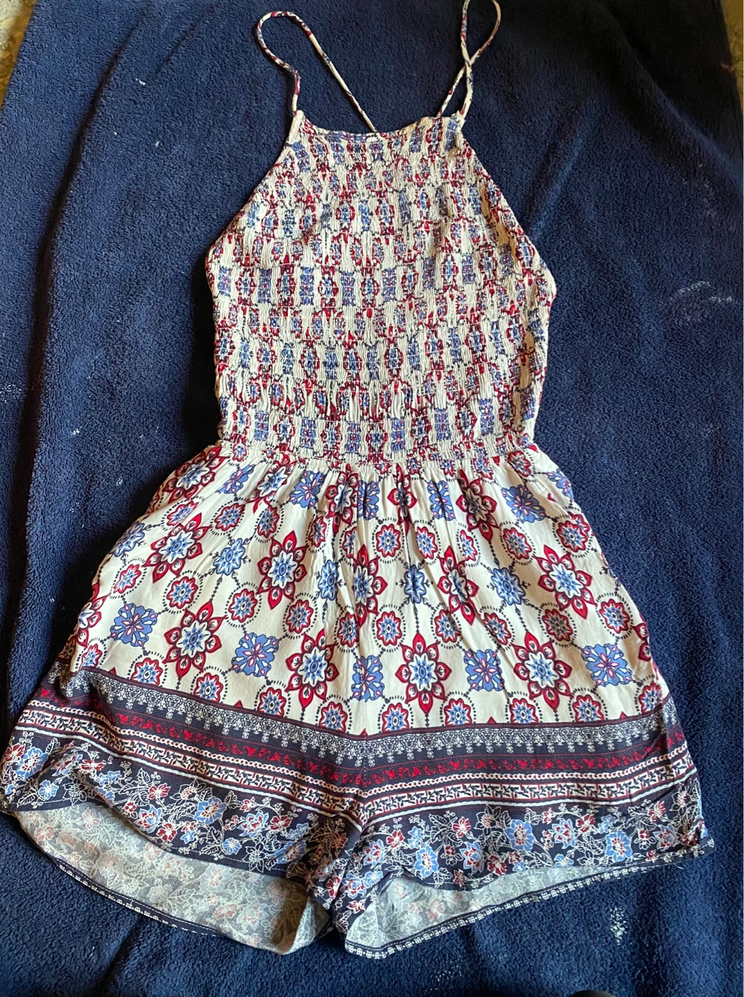 Women's Boho Floral Romper