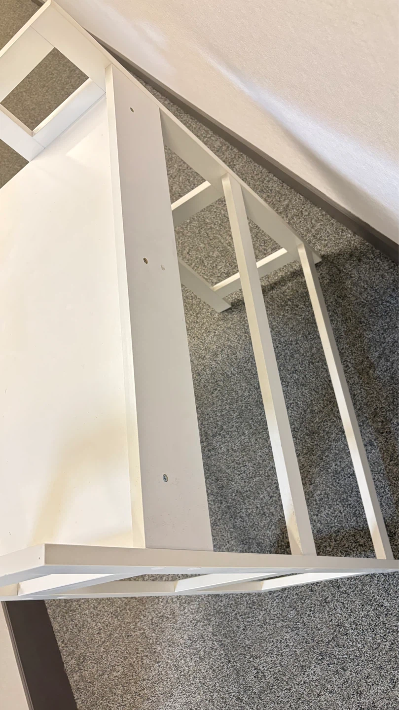 White vanity desk with drawer - photo 4