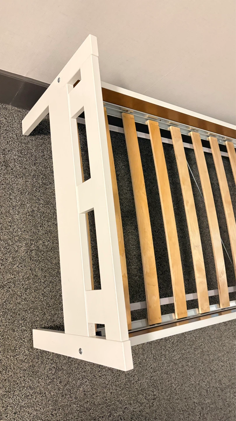 White Twin Bed Frame with Sheep Design - photo 3