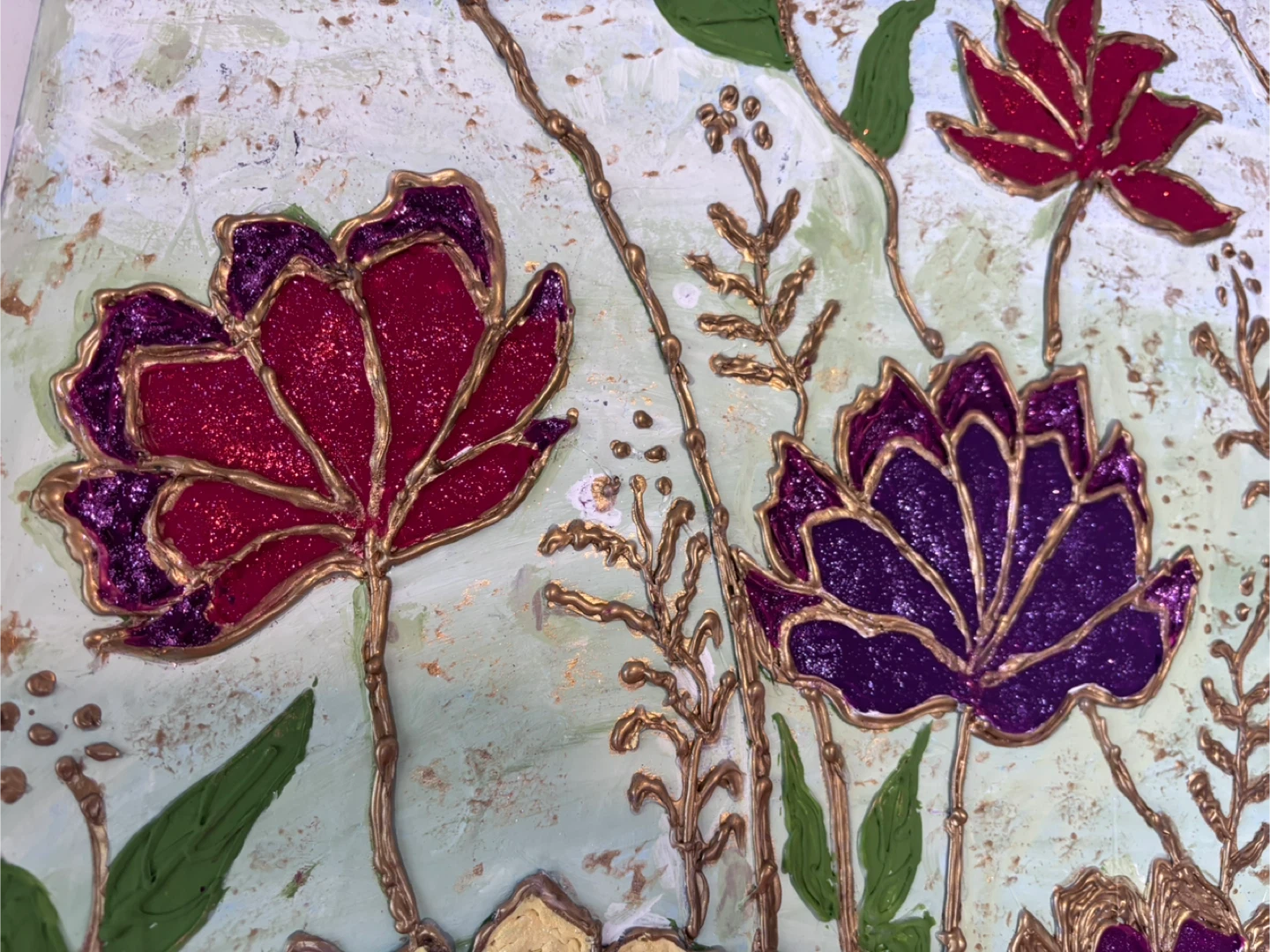 Textured Floral Wall Art - photo 2