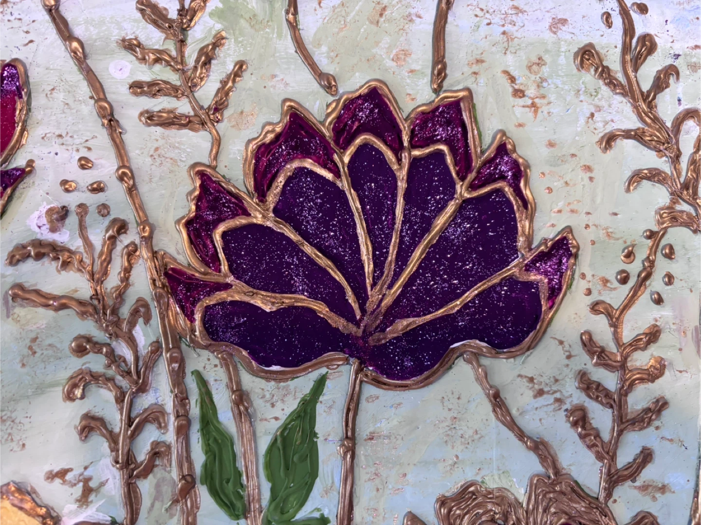 Textured Floral Wall Art - photo 3