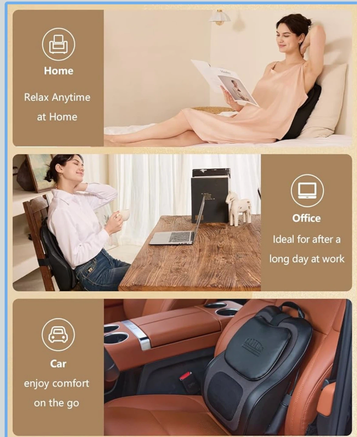 CAREKING Wave Motion Massage Pillow - photo 4