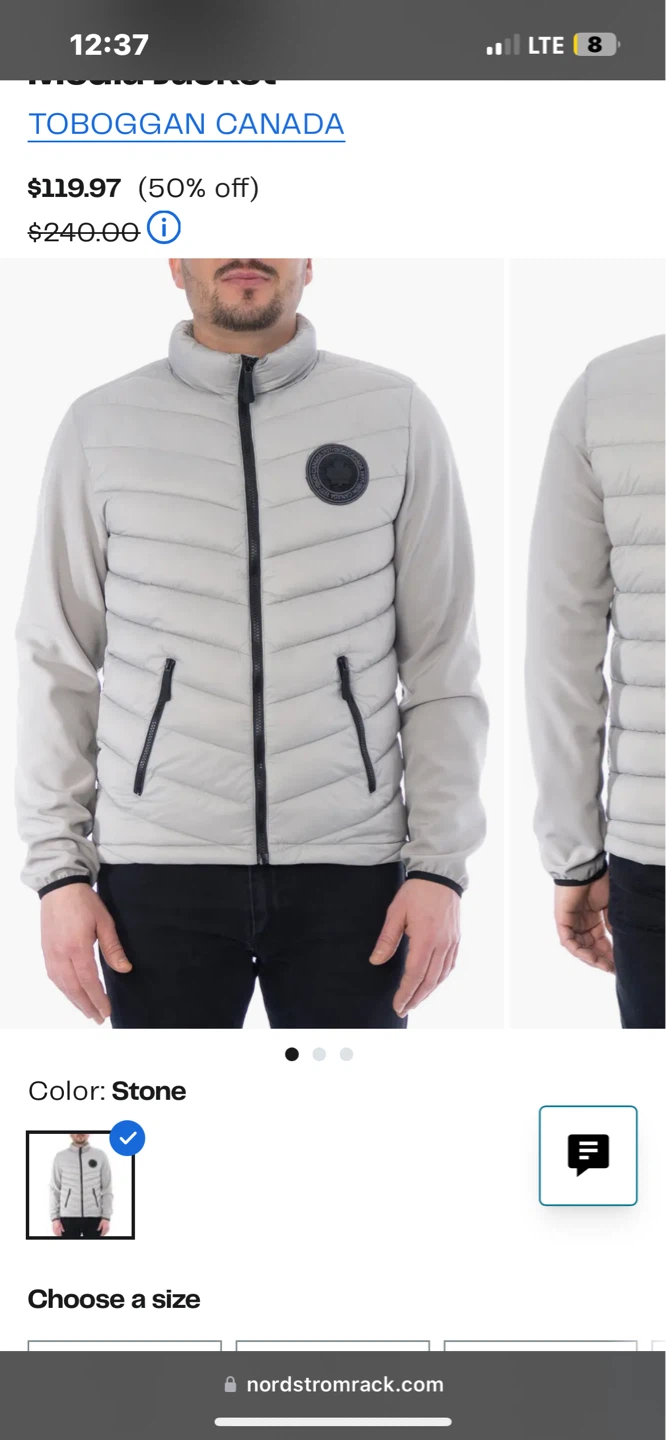 Toboggan Canada Puffer Jacket - Stone XL/TG - photo 5