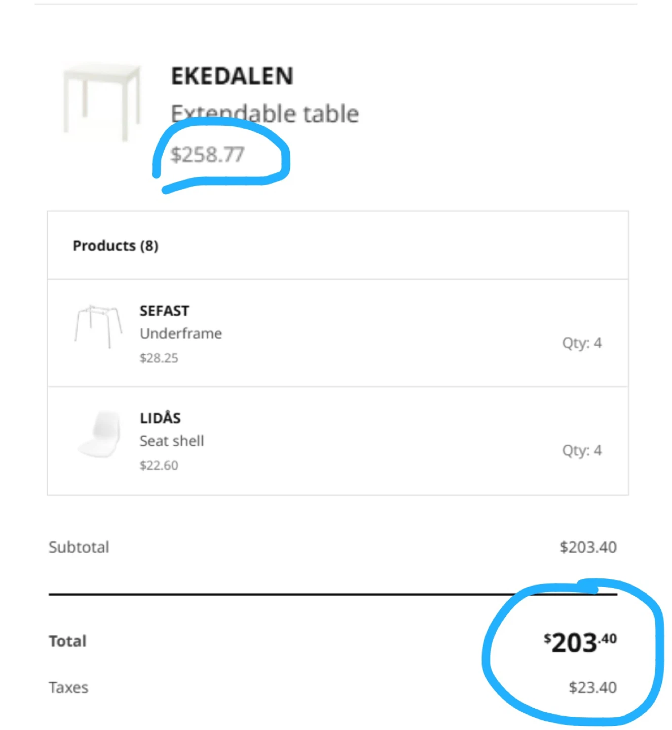 IKEA extendable table + 4 chairs - photo 3