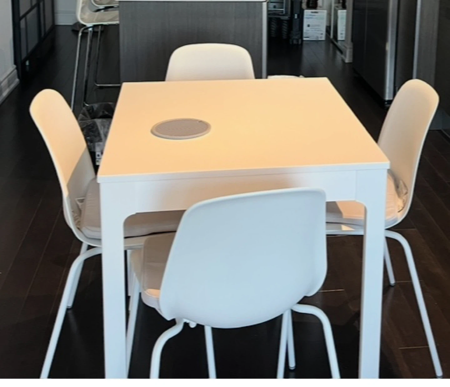 IKEA extendable table + 4 chairs