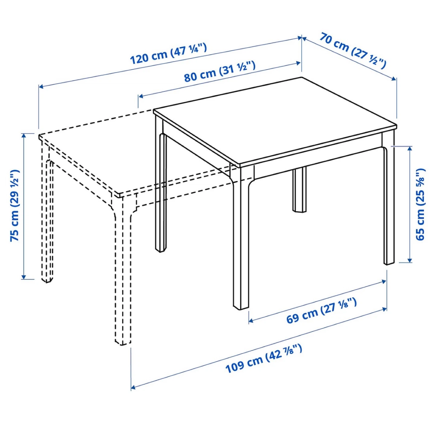 IKEA extendable table + 4 chairs - photo 2