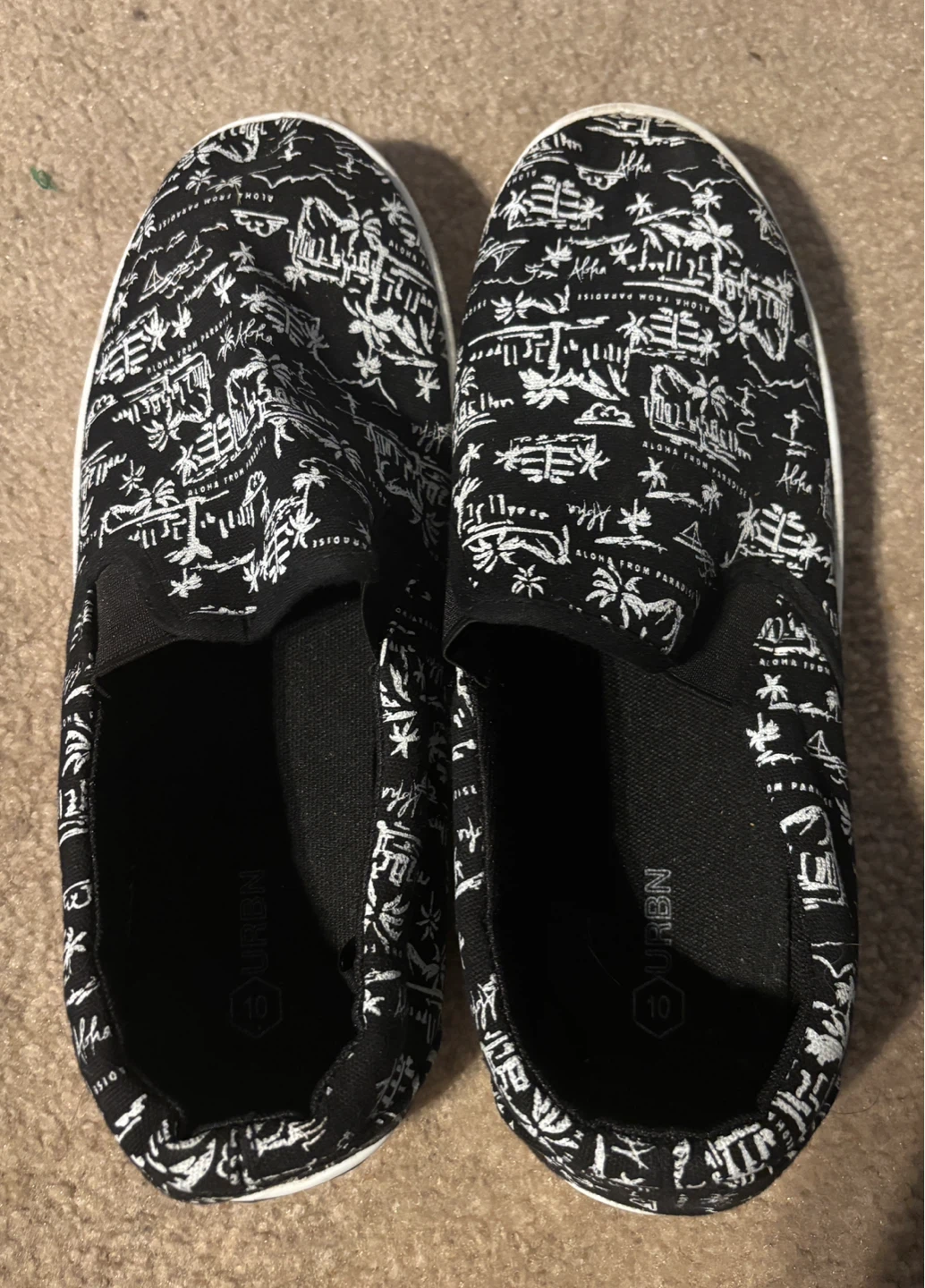 Urban Pipeline “Aloha From Paradise” Slip-On Shoes (Size 10)
