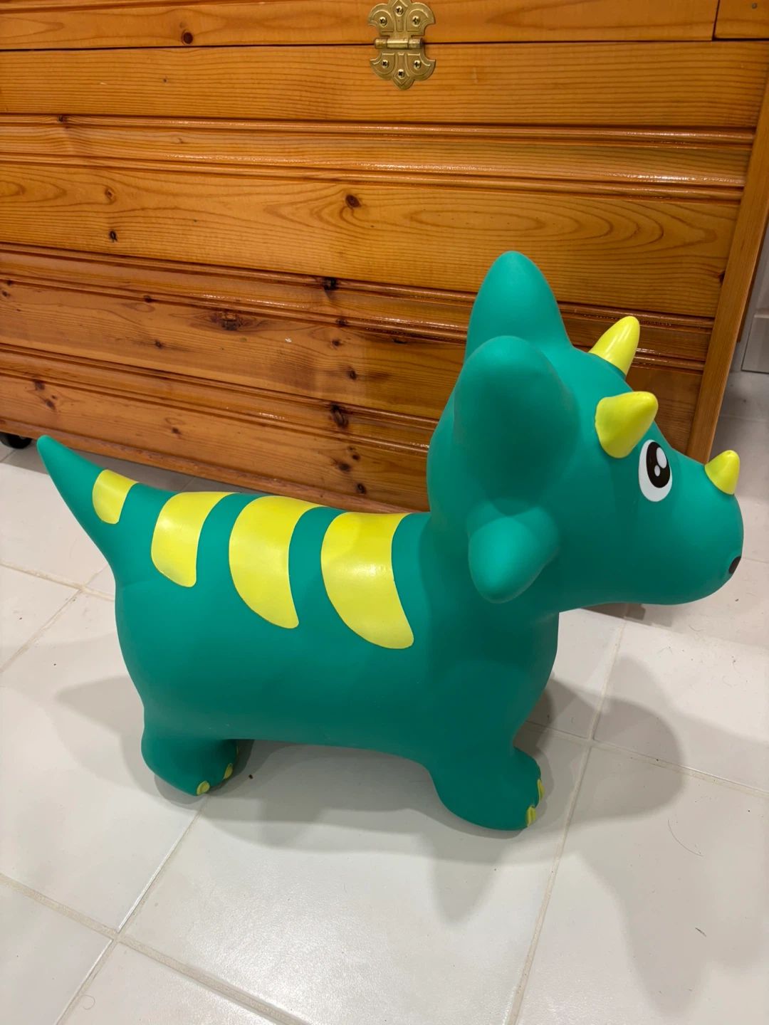 Green Inflatable Dinosaur Hopper Toy