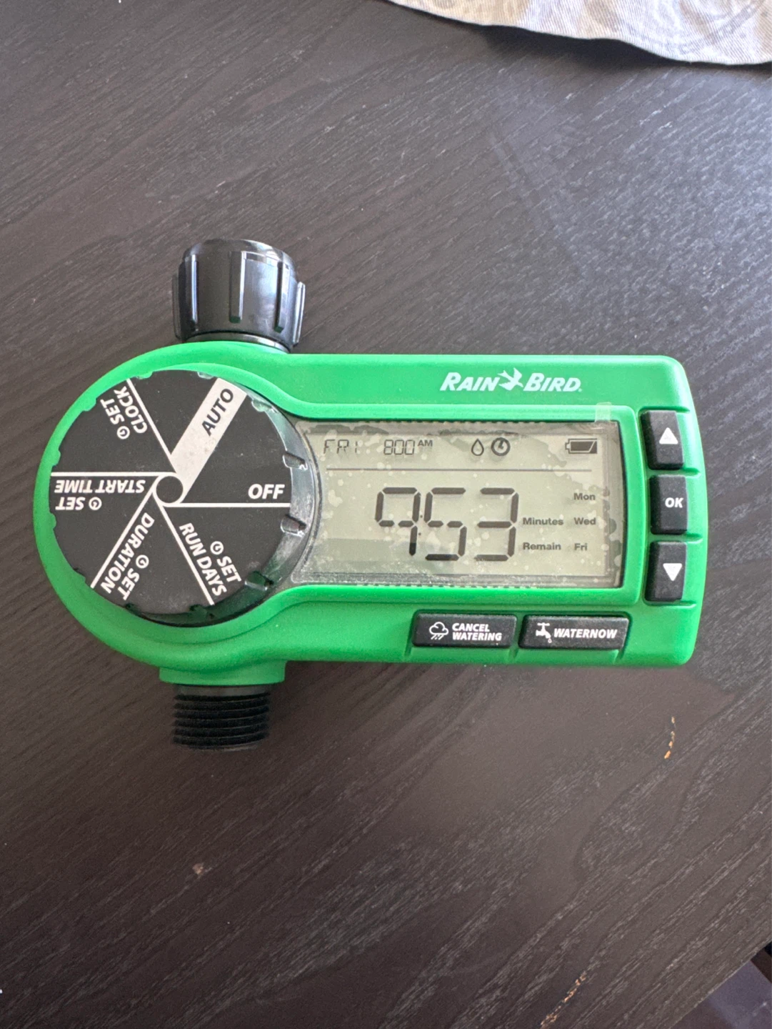Rain Bird Green Sprinkler Timer