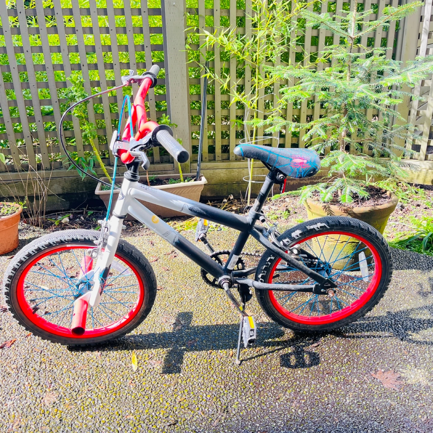Kids Bike - Red & Blue Wheels