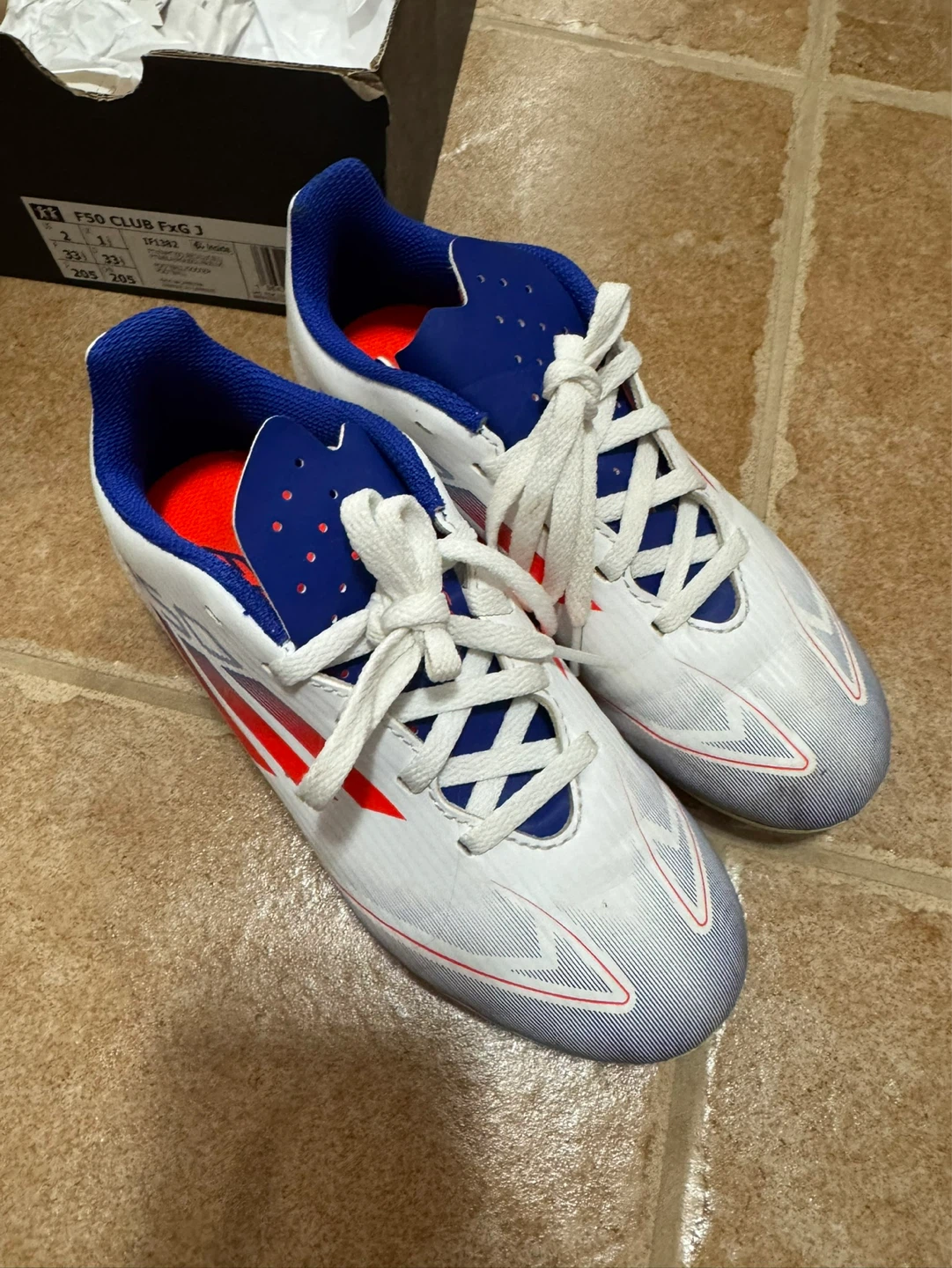 Adidas F50 Club FXG J Soccer Cleats Size 2