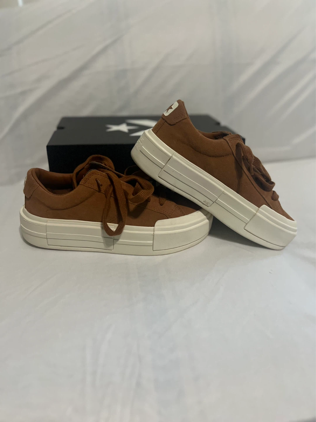 Converse Brown Suede Platform Sneakers - photo 5