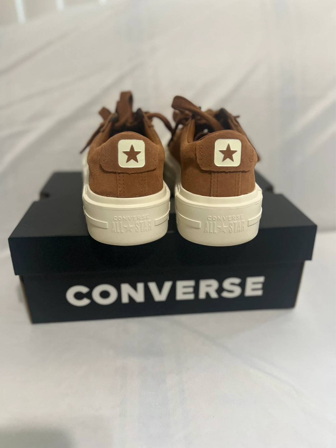 Converse Brown Suede Platform Sneakers - photo 4