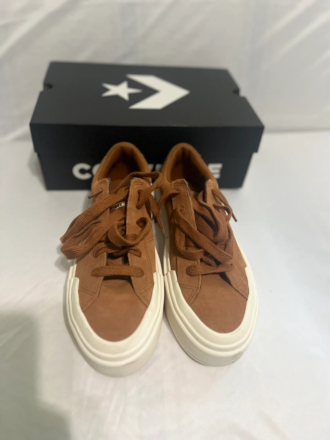 Converse Brown Suede Platform Sneakers - photo 2
