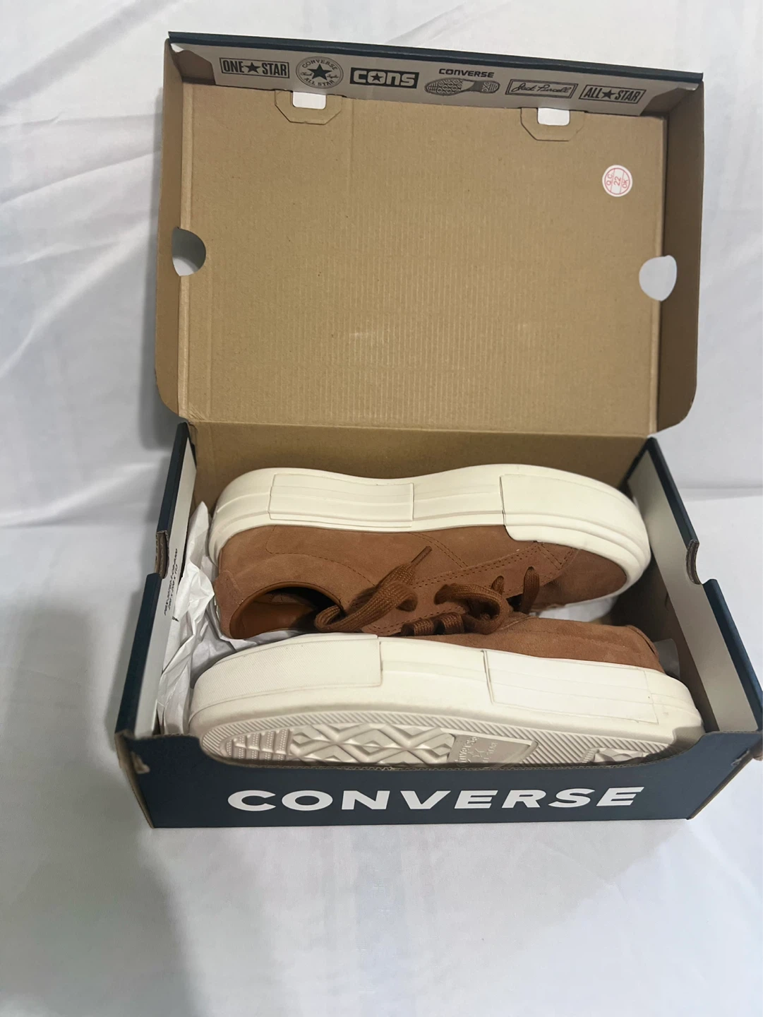 Converse Brown Suede Platform Sneakers - photo 3