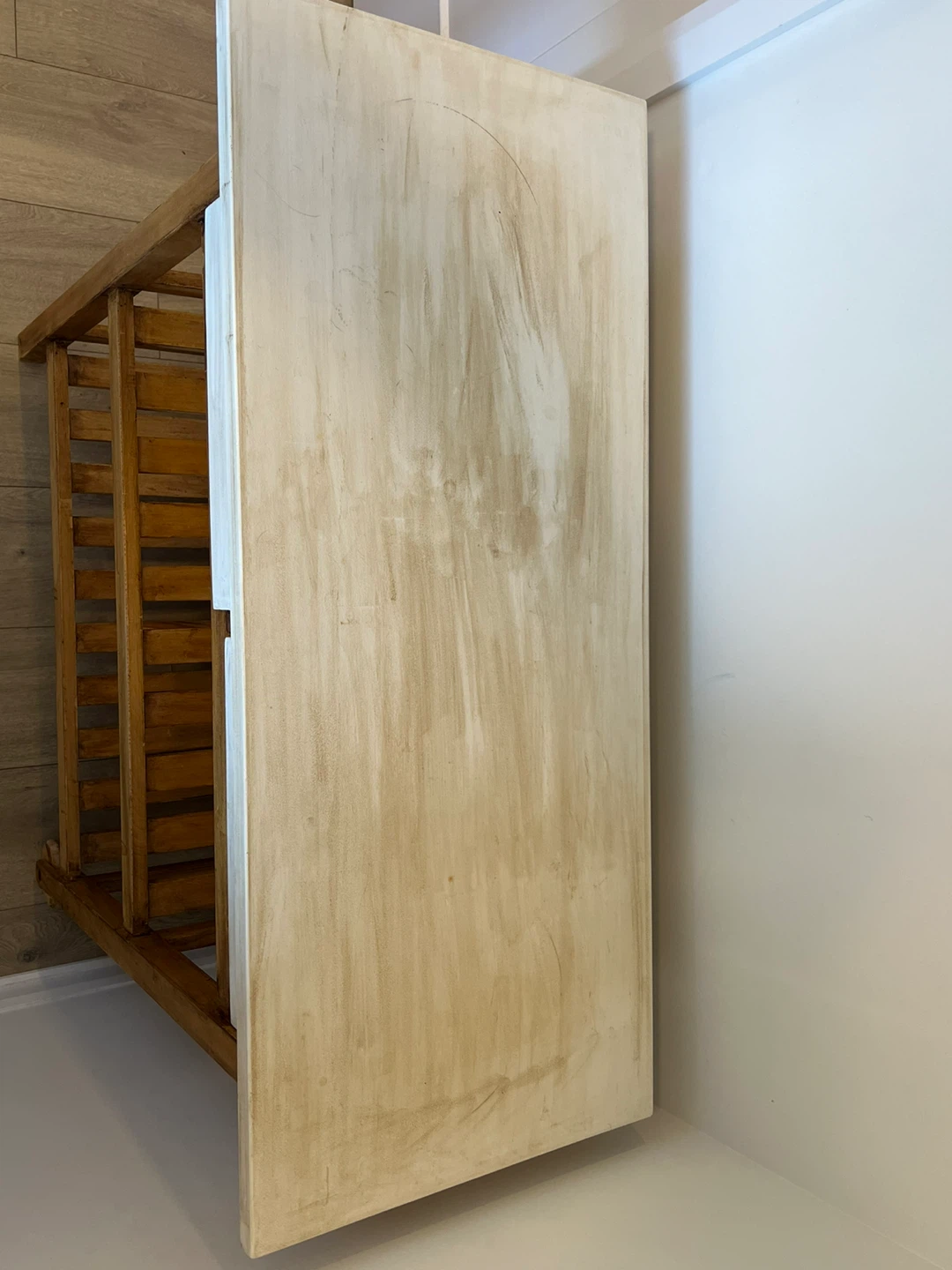 Wooden IKEA Kitchen Cart with Two Drawers and Shelves - photo 2