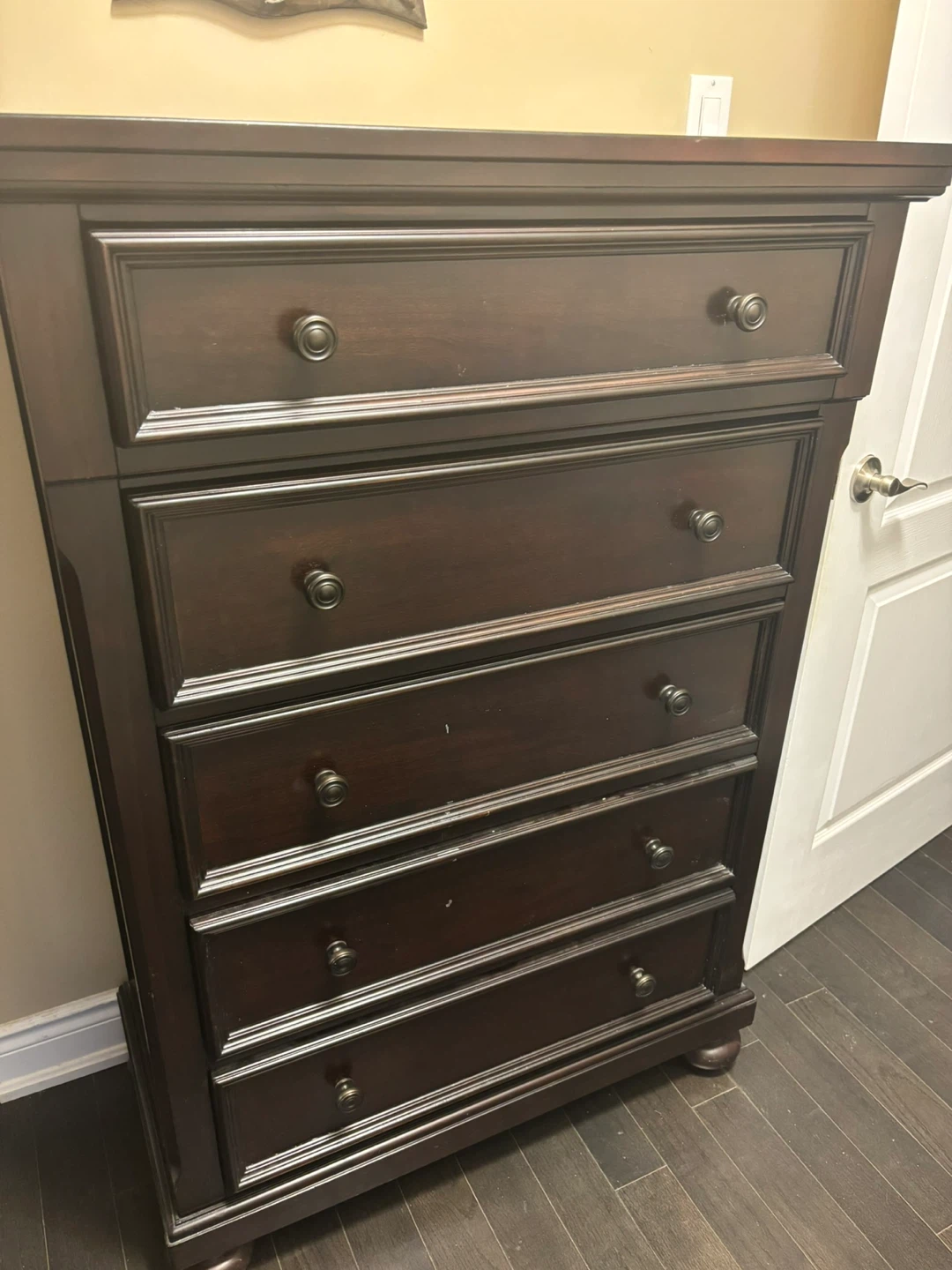 Dark Brown 5-Drawer Dresser
