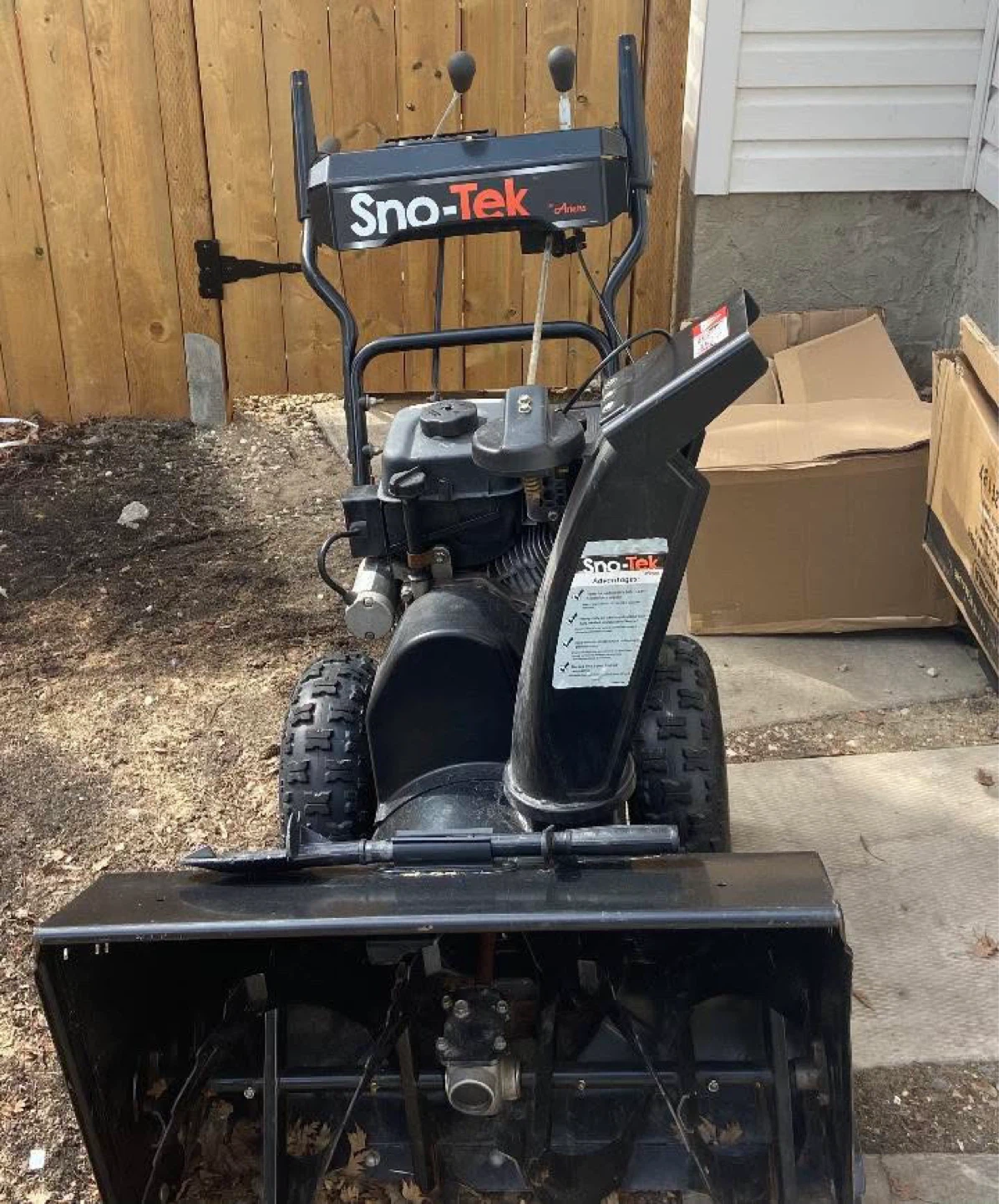 Sno-Tek Snow Blower