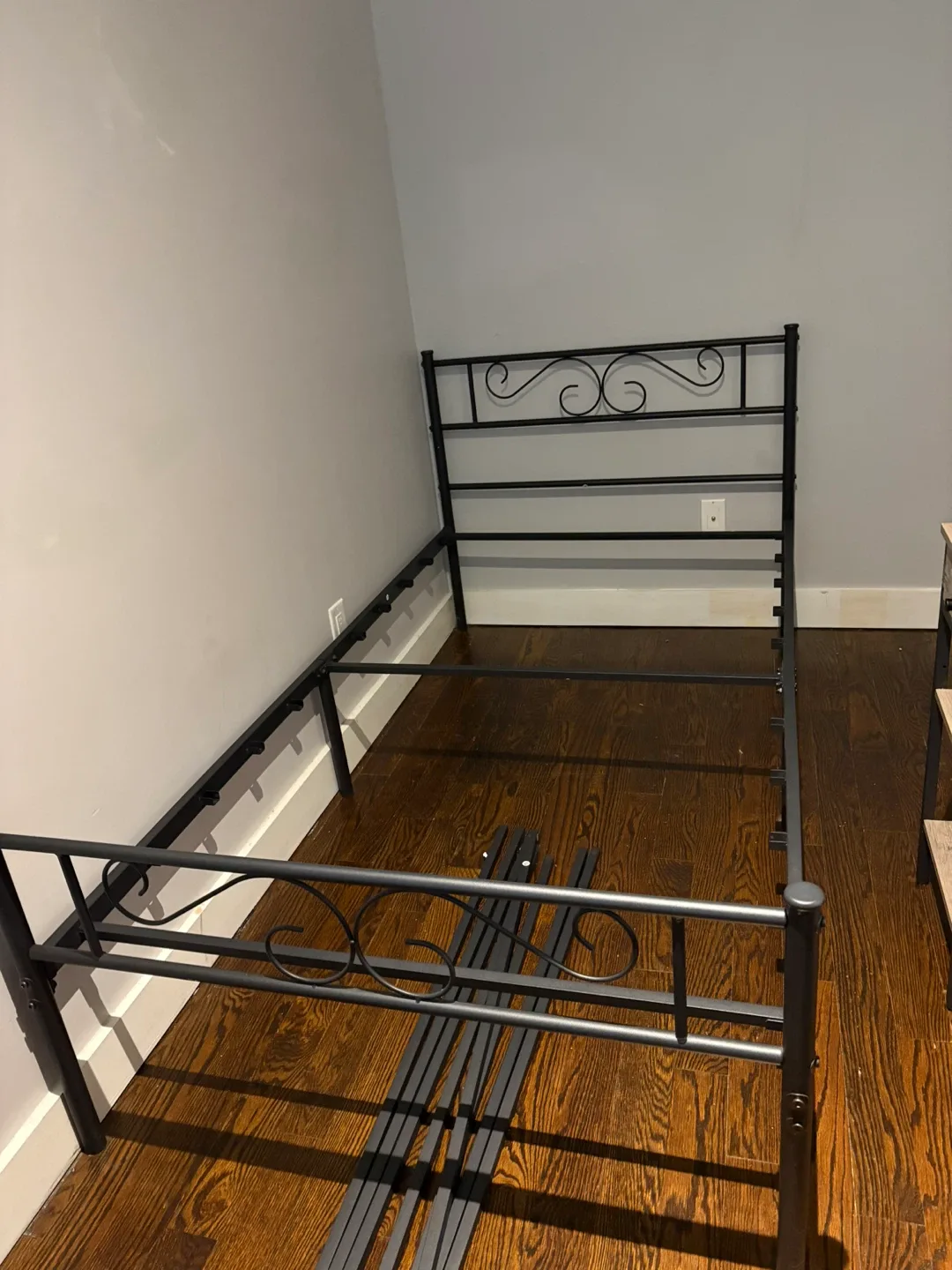 Black Metal Bed Frame - photo 2