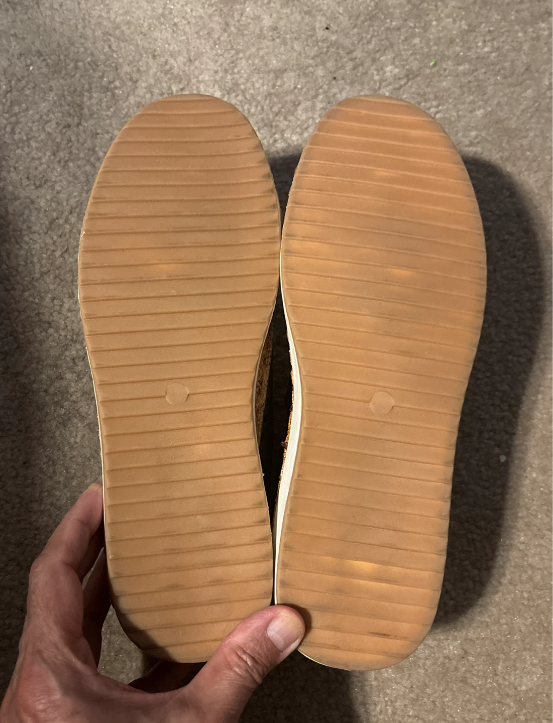 Decorative Slip-on Sneakers with Cork design Sole (size 6.5) - photo 3