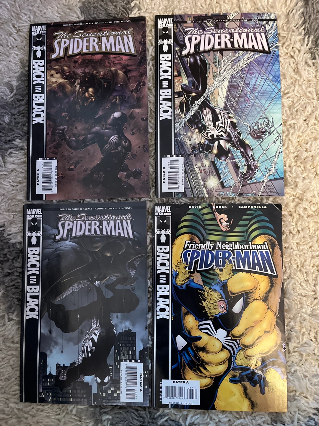 Sensational Spider-Man Comic Books Lot - Back in Black