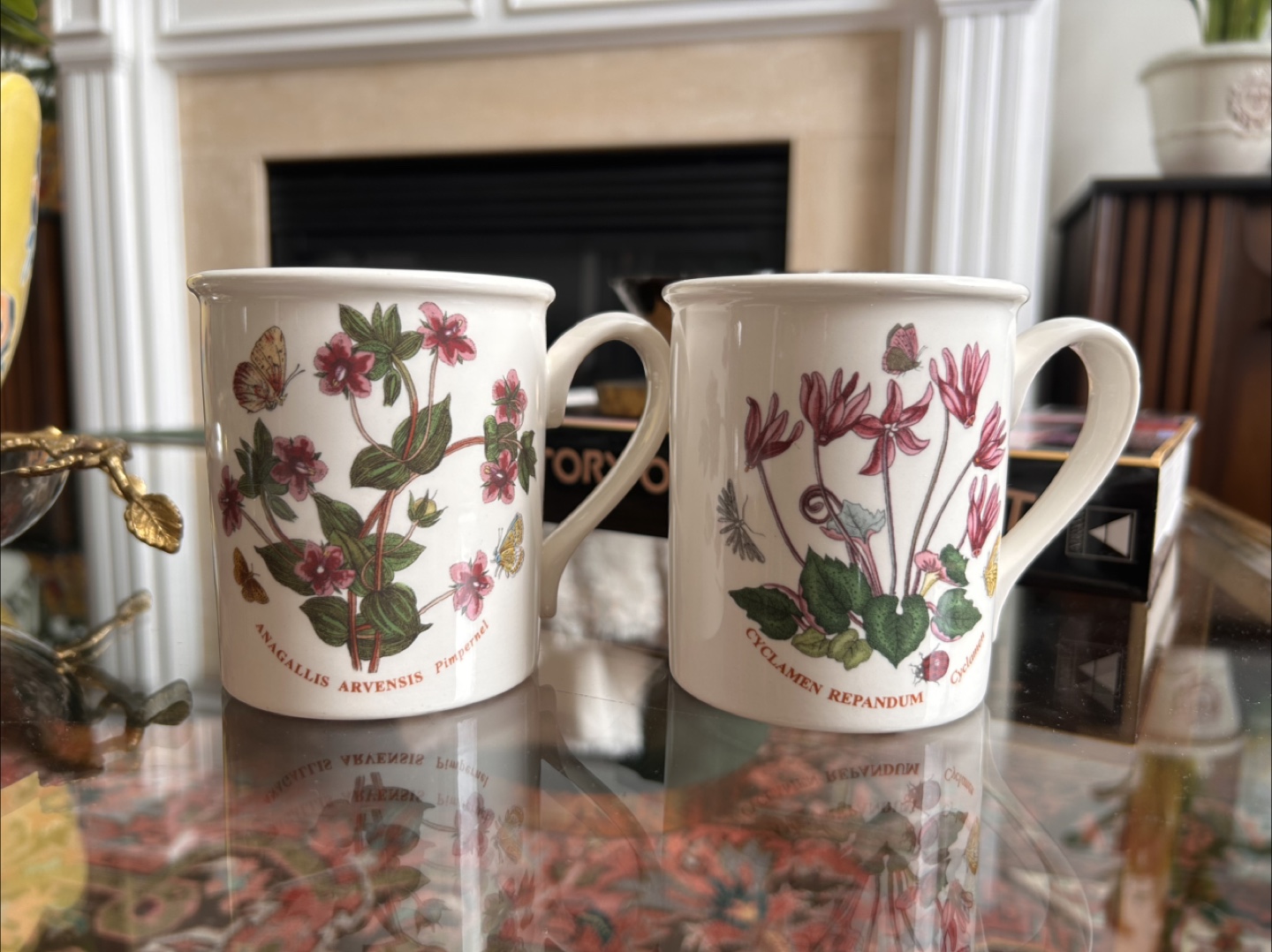 Set of 2 Portmeirion Botanical Mugs