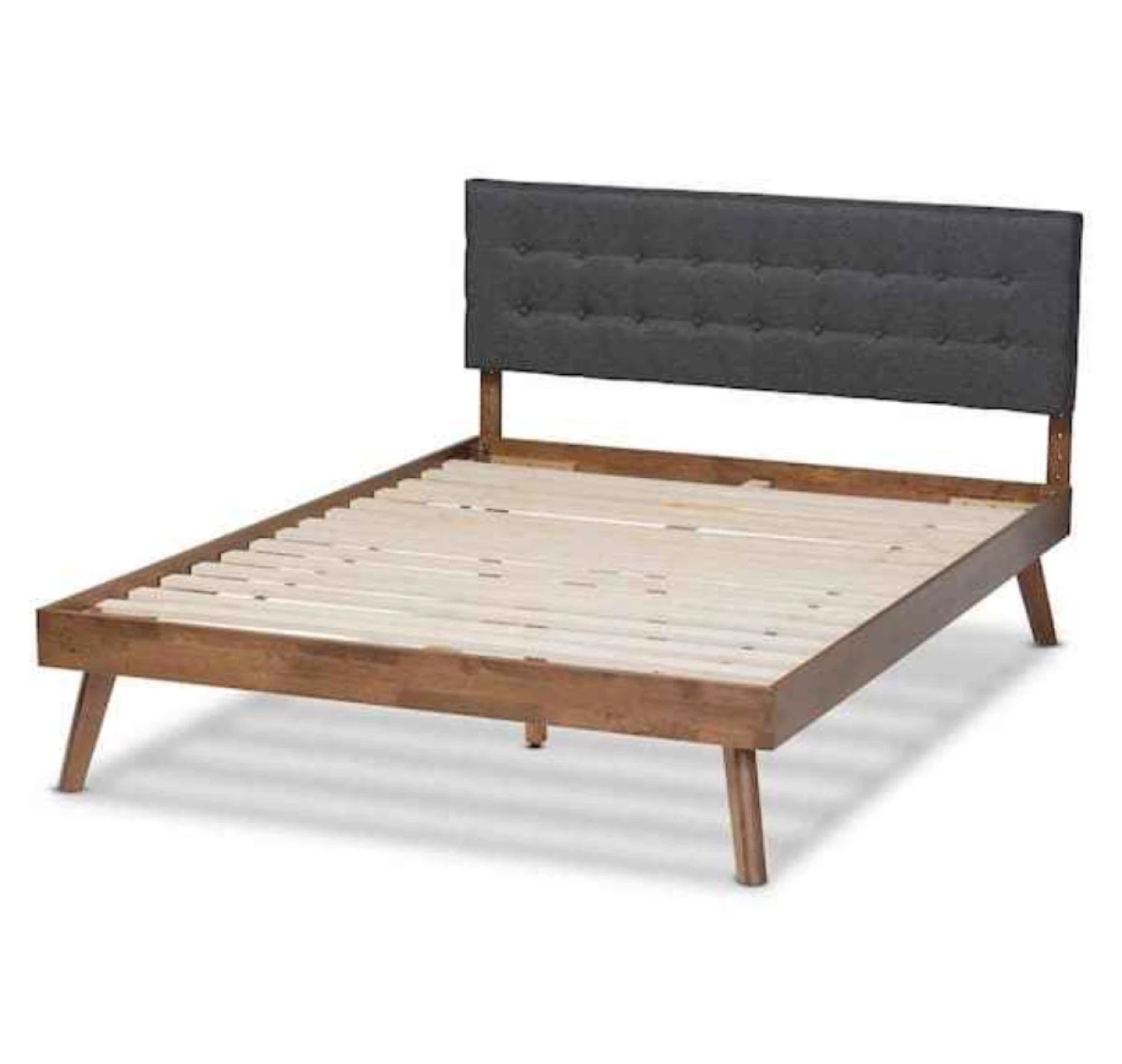 New Mid Century Modern Queen Size Platform Bed - photo 3