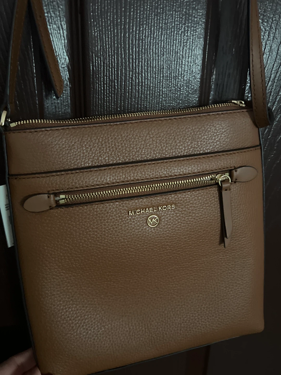 Michael Kors Brown Leather Crossbody Bag