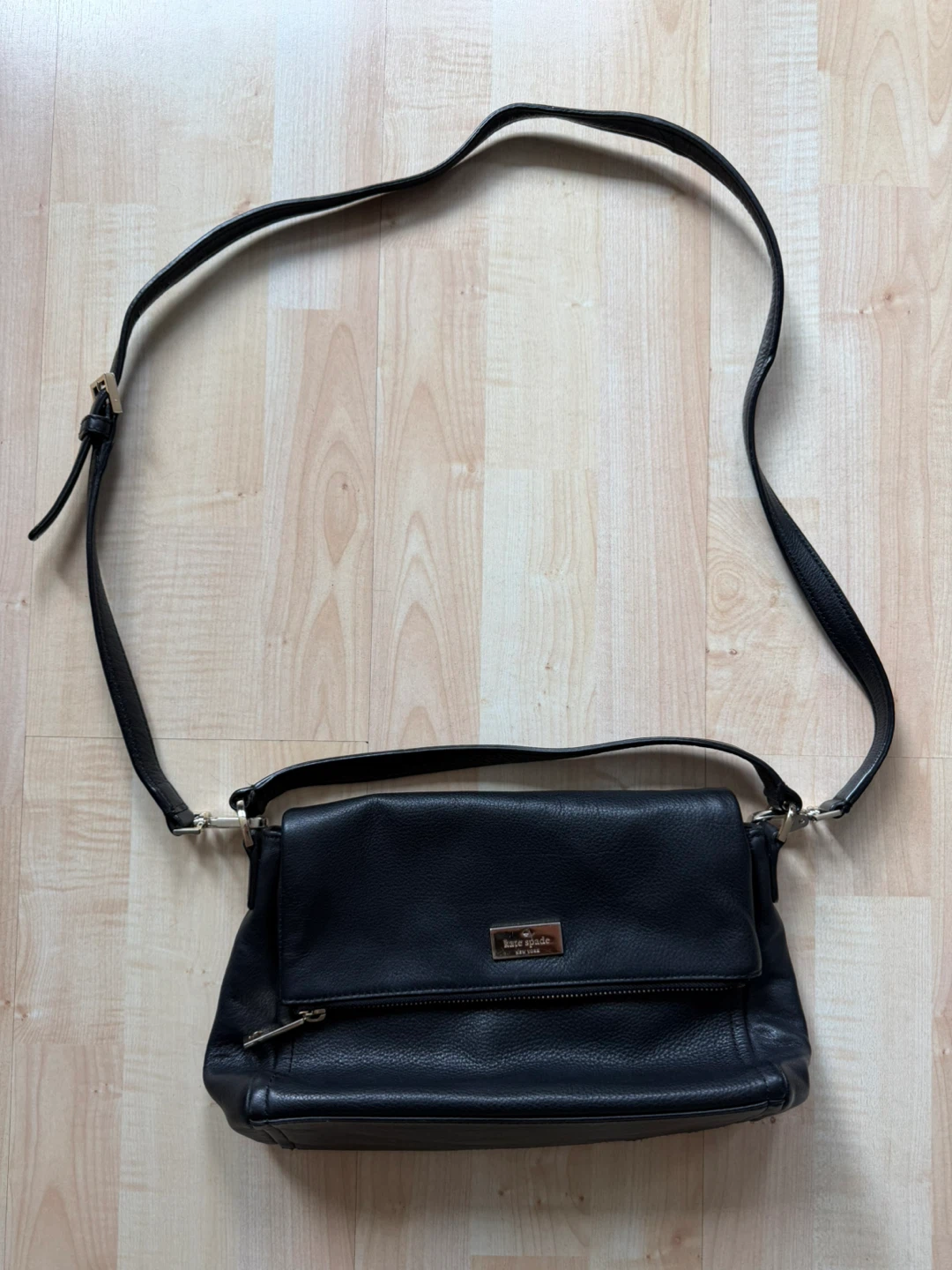 Kate Spade Black Leather Crossbody Bag