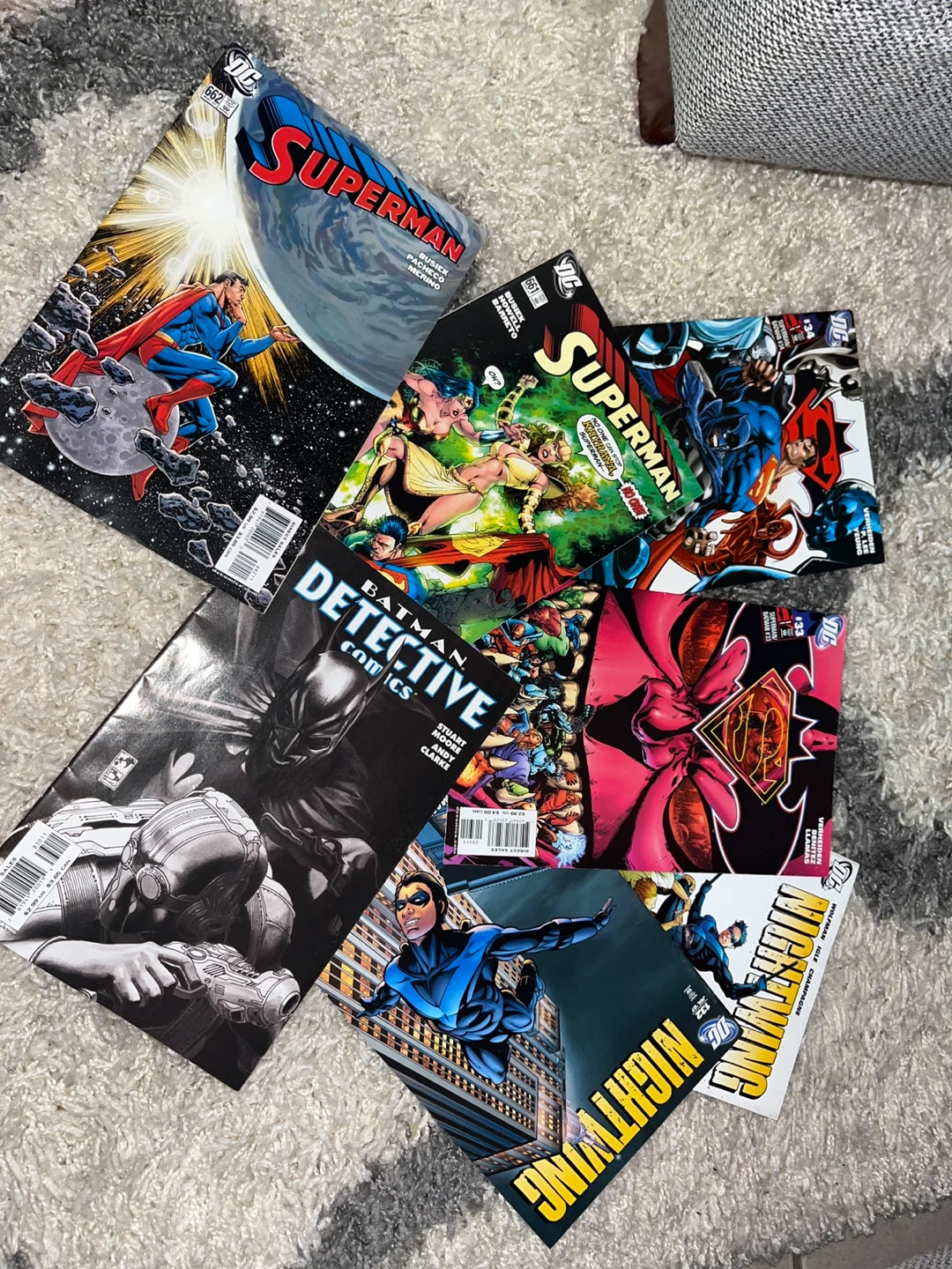 DC Comics Lot: Superman, Batman Detective Comics, Nightwing