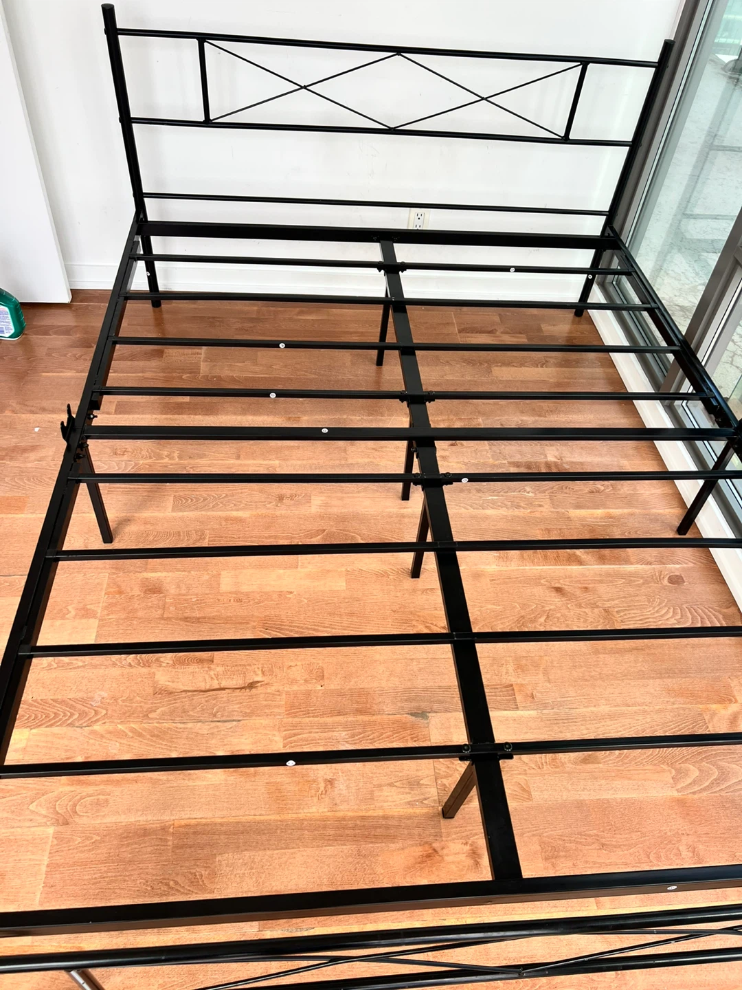 Black Metal Bed Frame - Queen Size