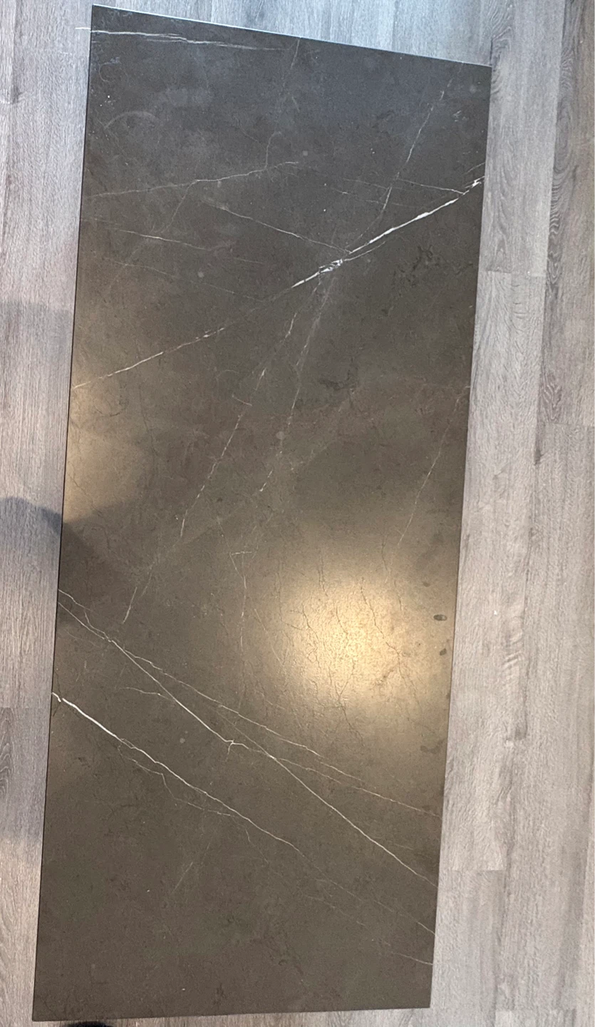 Modern Coffee Table with Stone Top and Wood Base - photo 3