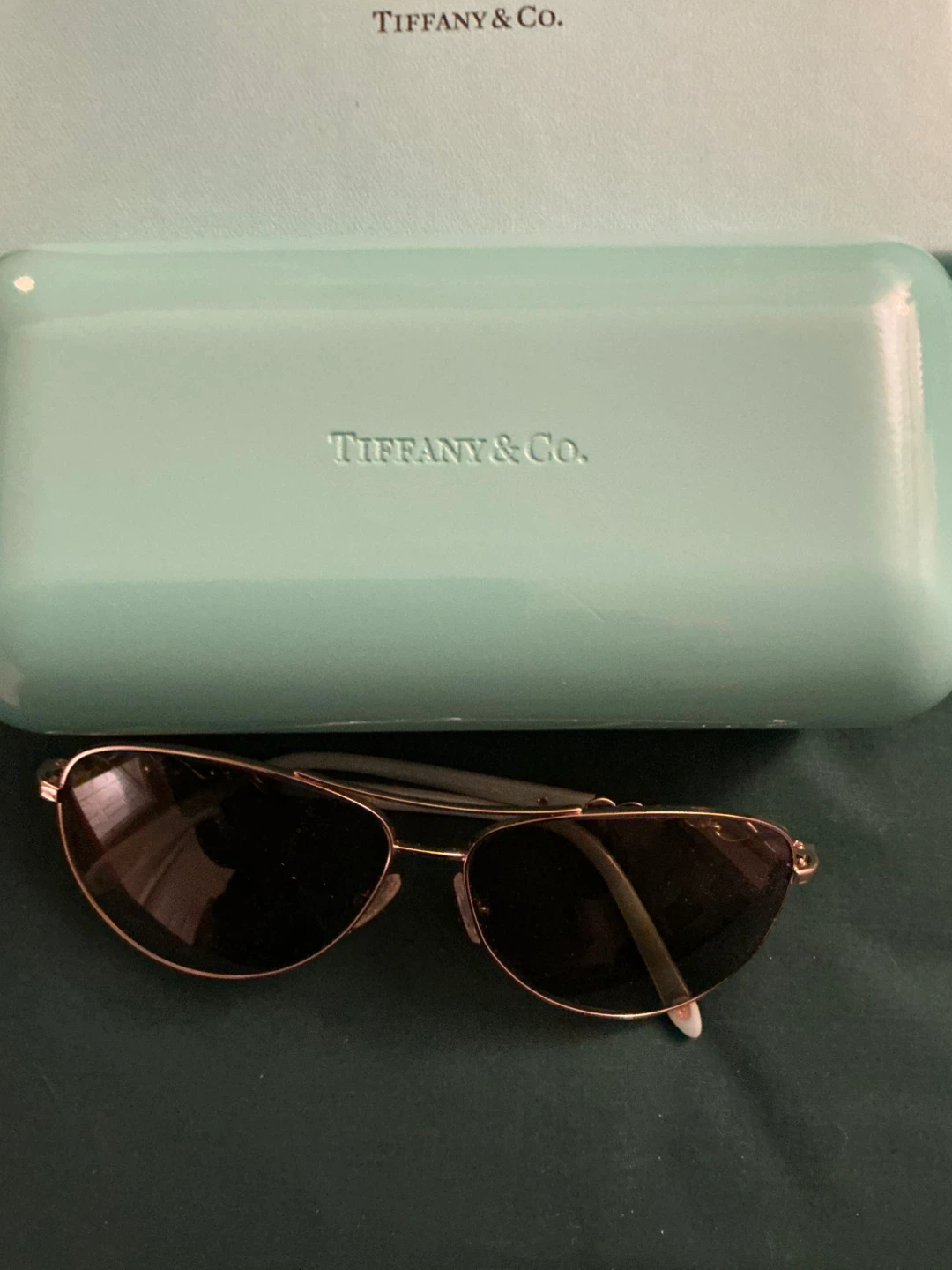 Tiffany & Co. Aviator Sunglasses with Infinity Chain Detail - photo 5