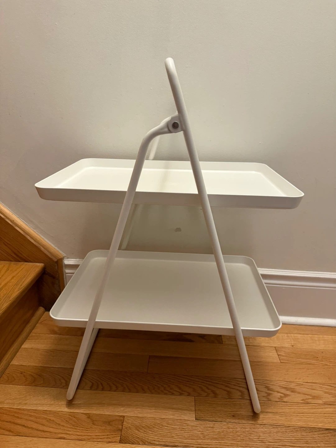 IKEA White 2-Tier Side Table - photo 4
