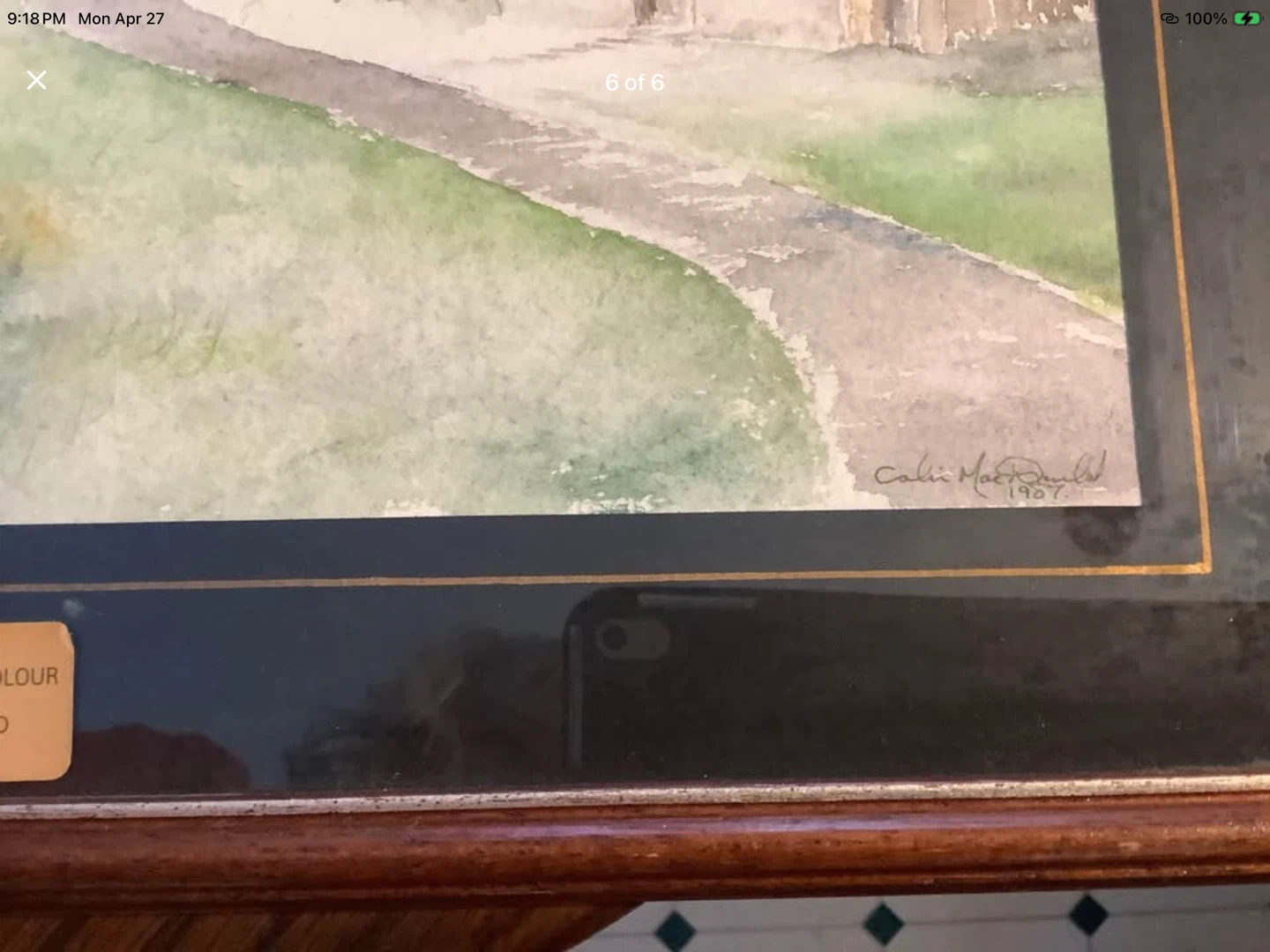1907 Orig Watercolour Ptg by Colin Mac Donald 🐞 - photo 5