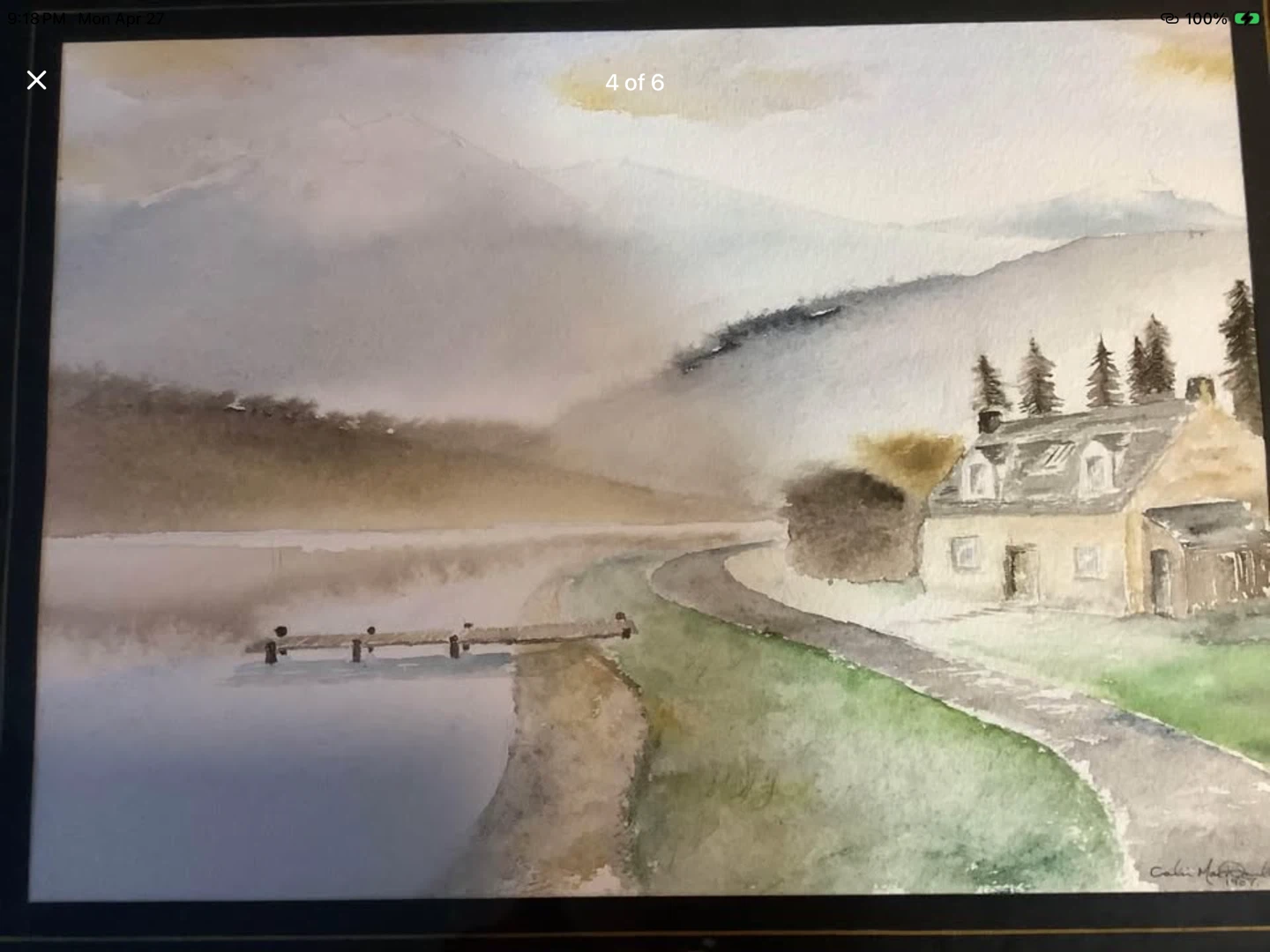 1907 Orig Watercolour Ptg by Colin Mac Donald 🐞 - photo 4