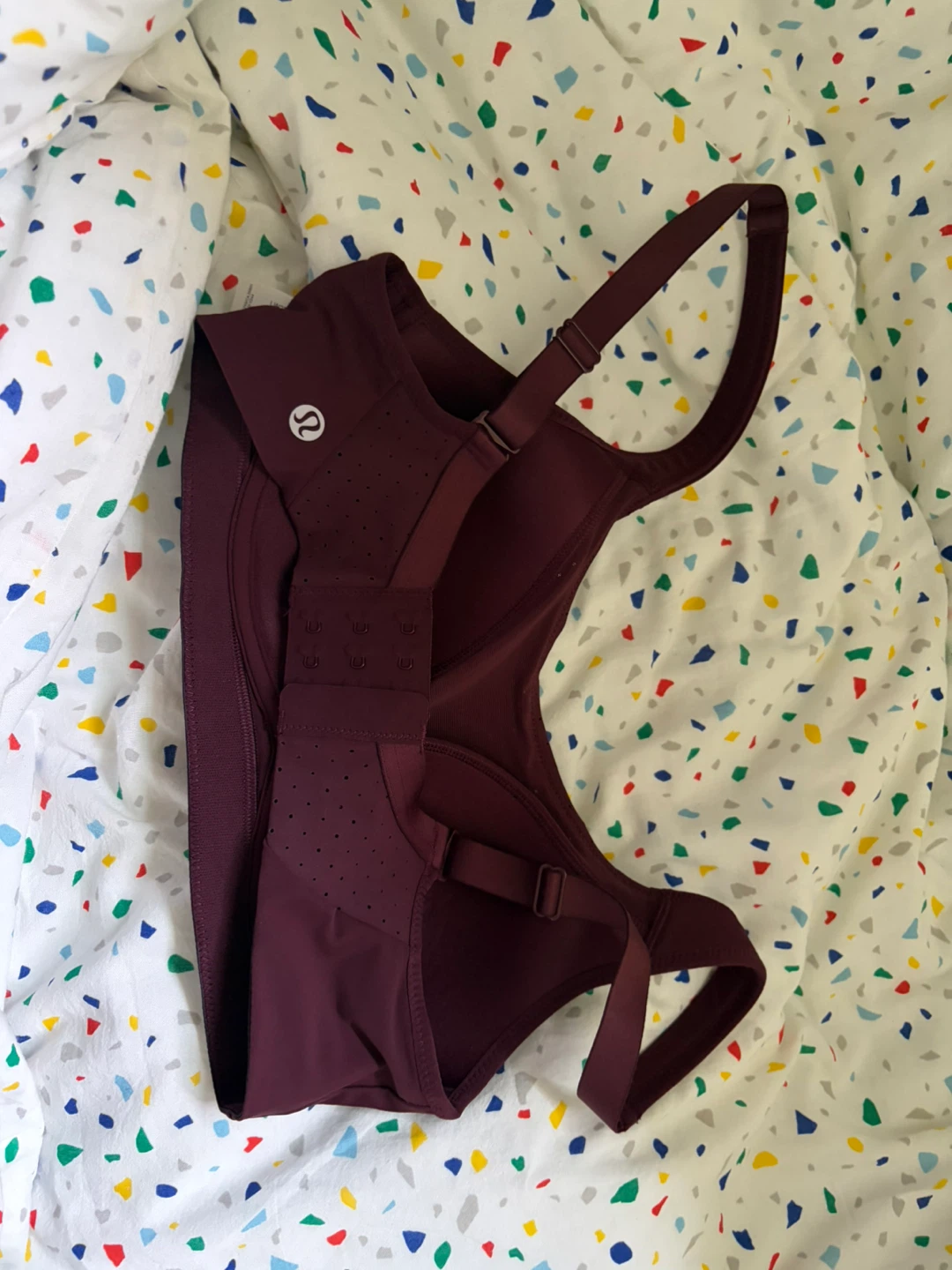 Lululemon Sports Bra - Burgundy and Light Purple - photo 2