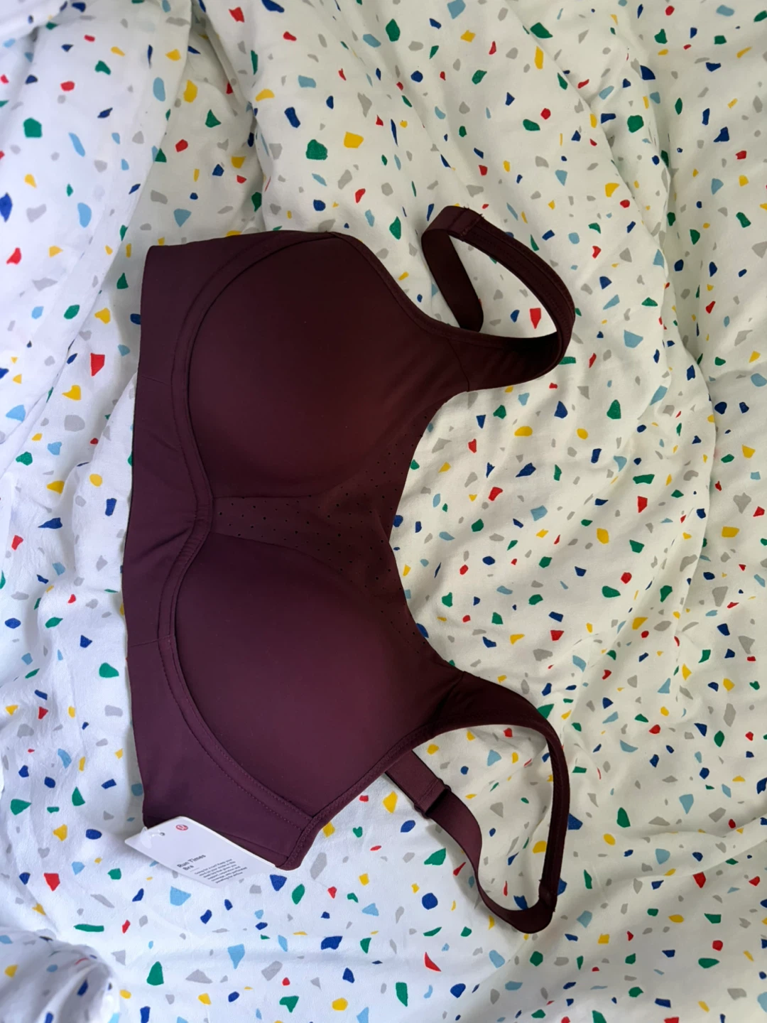 Lululemon Sports Bra - Burgundy and Light Purple