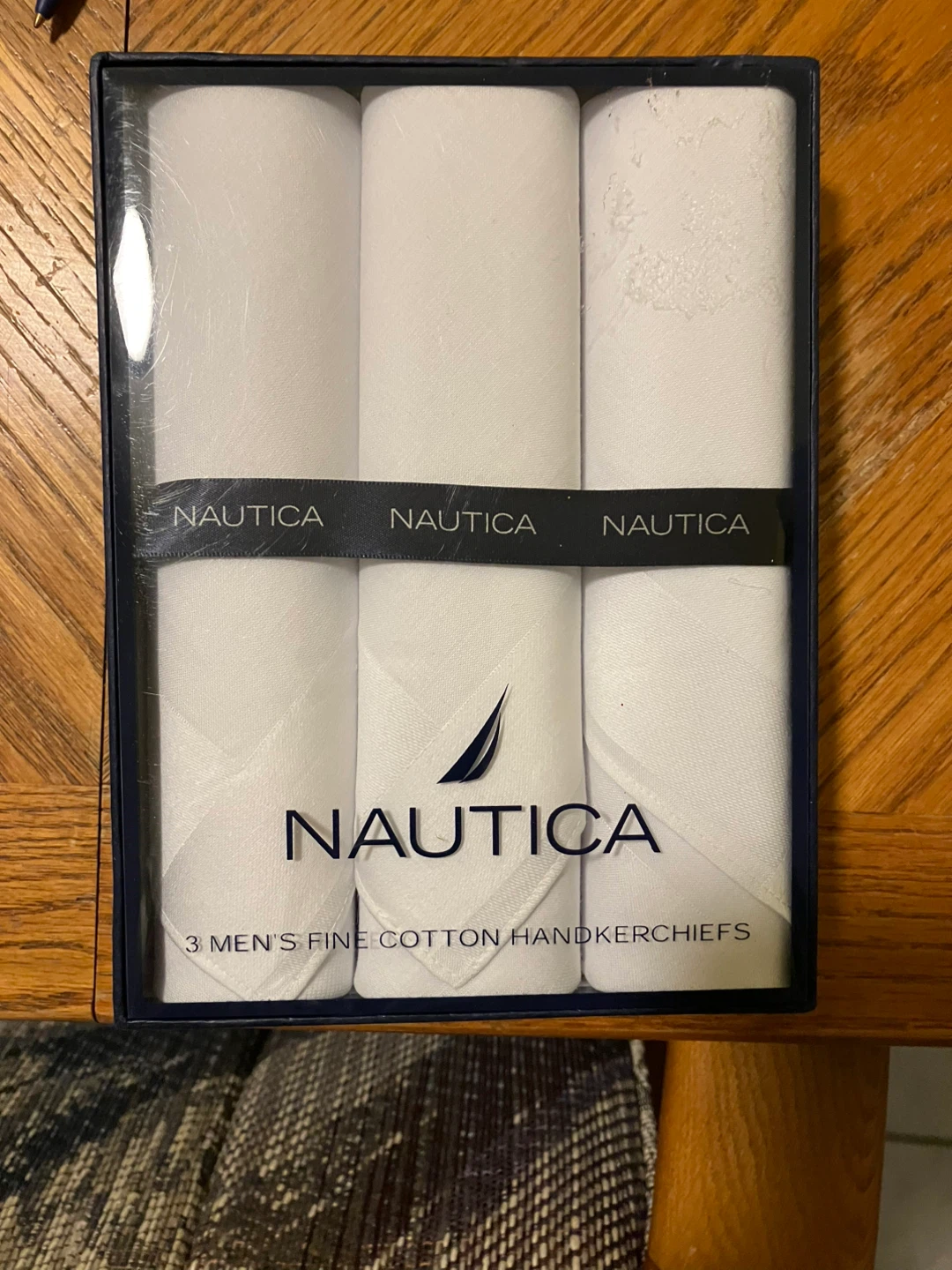 Nautica 3 Men's Fine Cotton Handkerchiefs